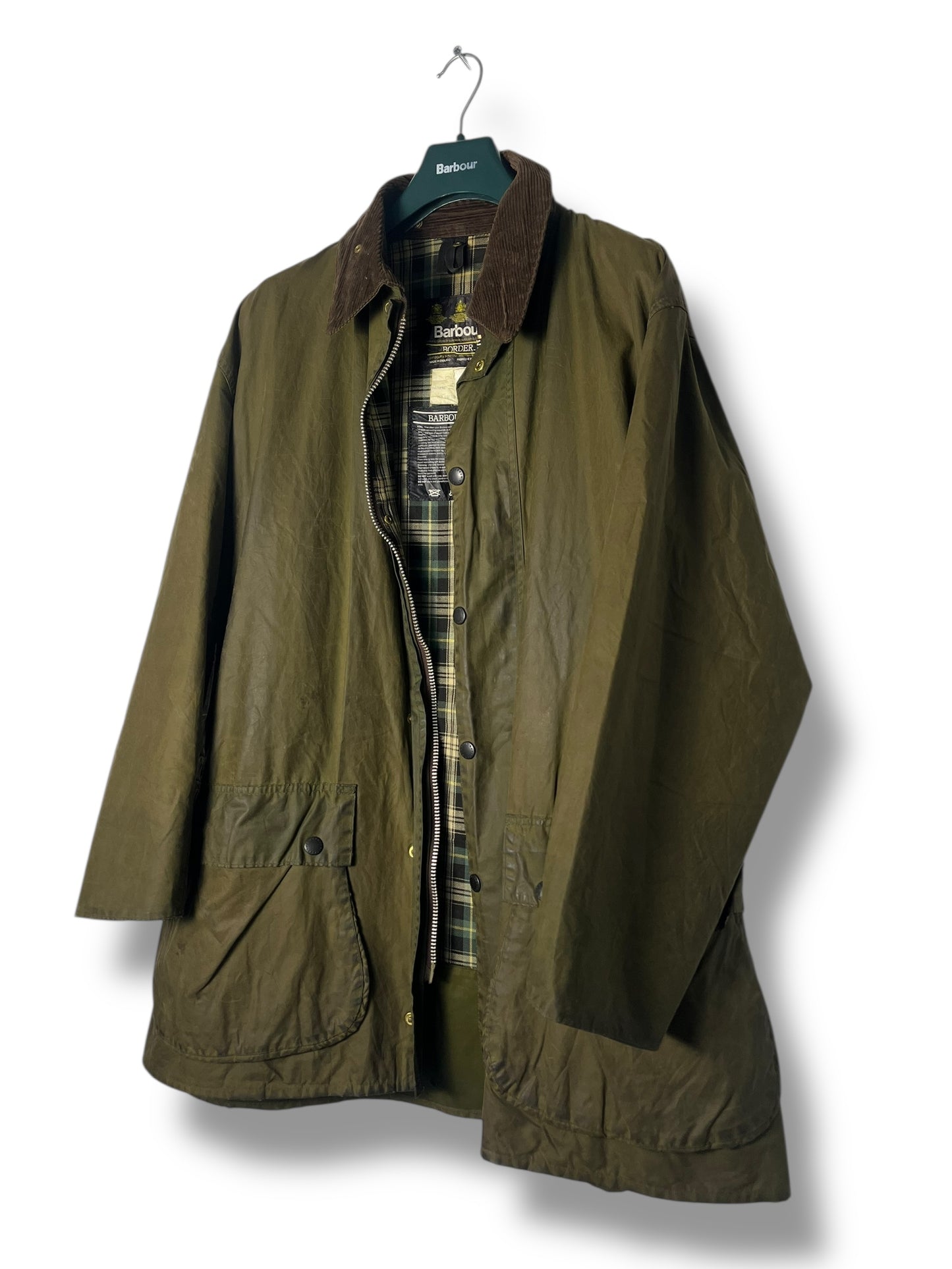 Barbour Border C46 Vintage 1988 – Olive Green