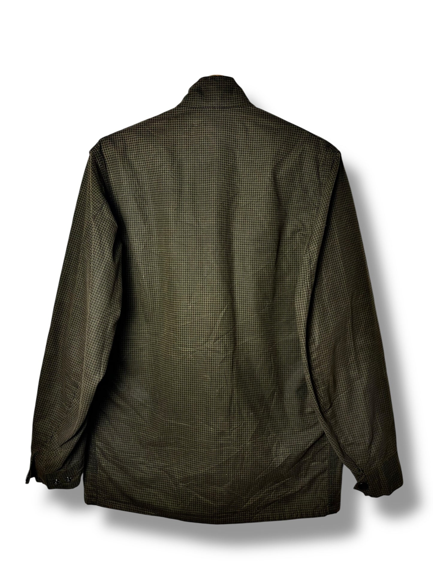 Barbour International Suit SMU Wax Jacket C34 Small Check Rare Moto