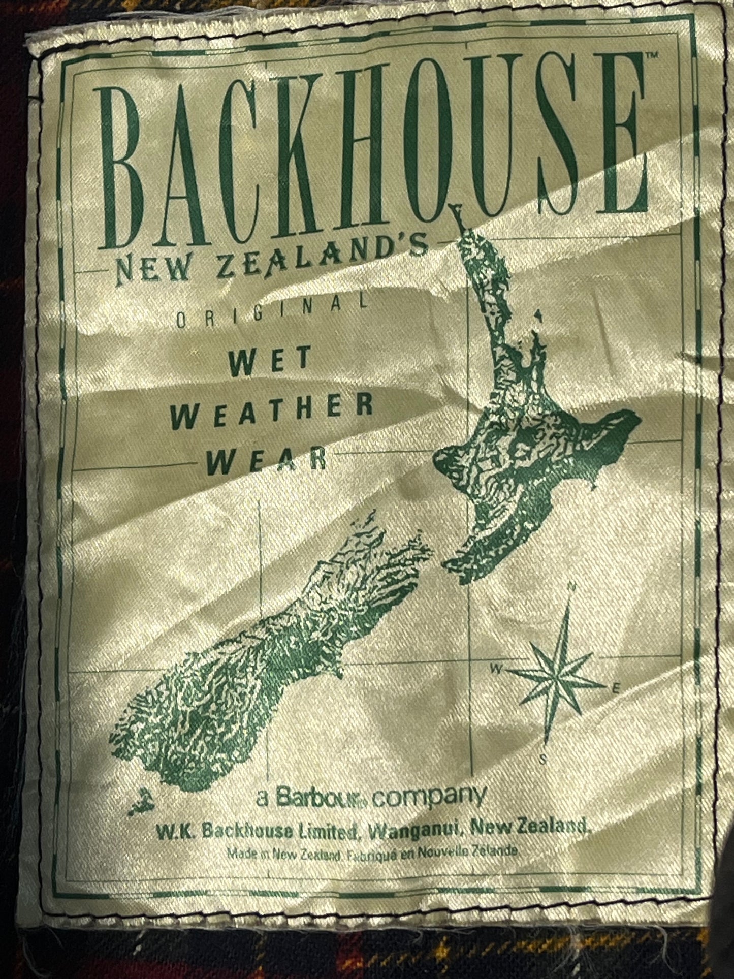 Barbour Backhouse C42 “Driza-Bone” Vintage Navy Raincoat (1990s)