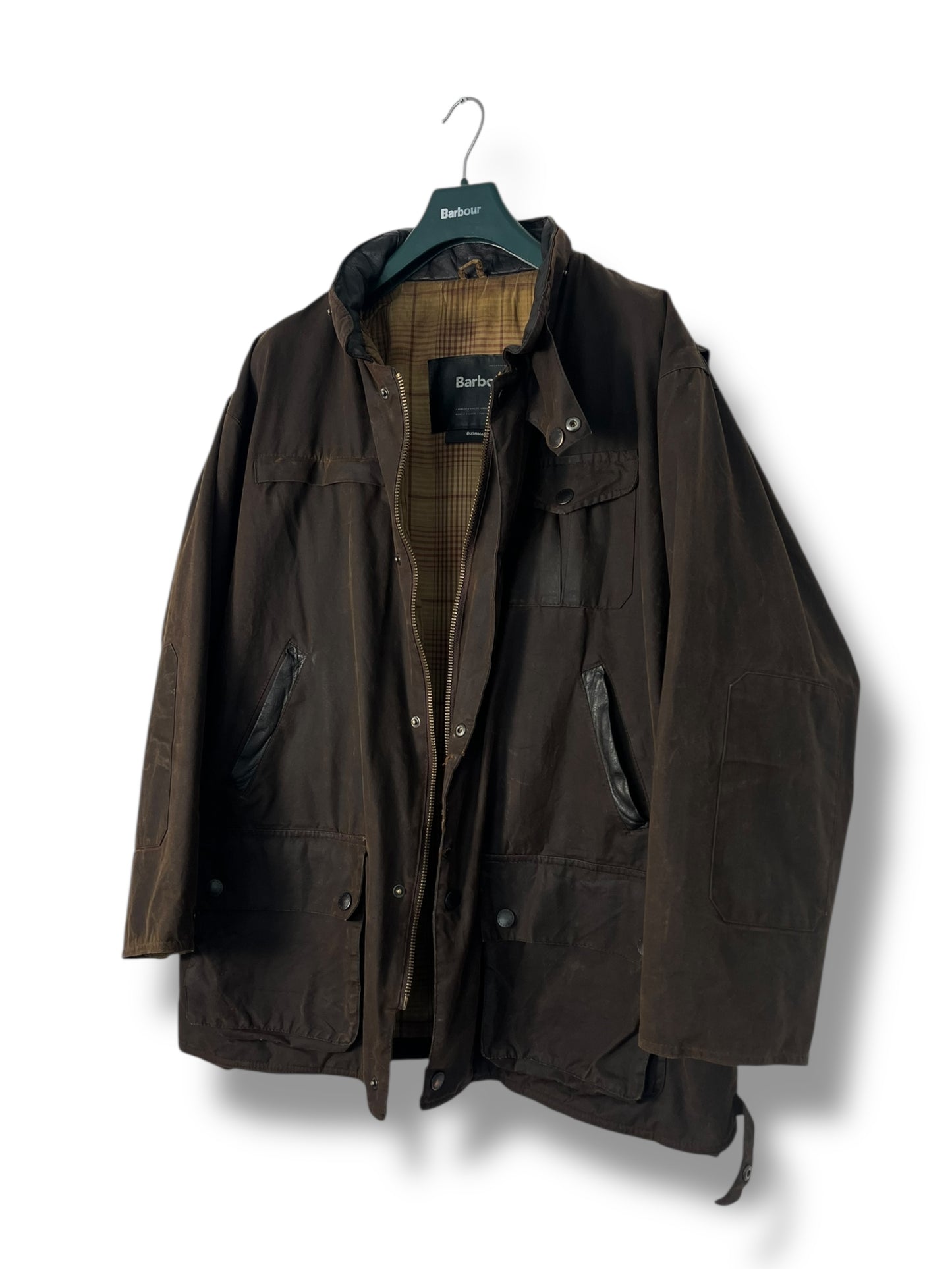 Barbour Bushman Wax Jacket – Dark Brown XXL 2000’s