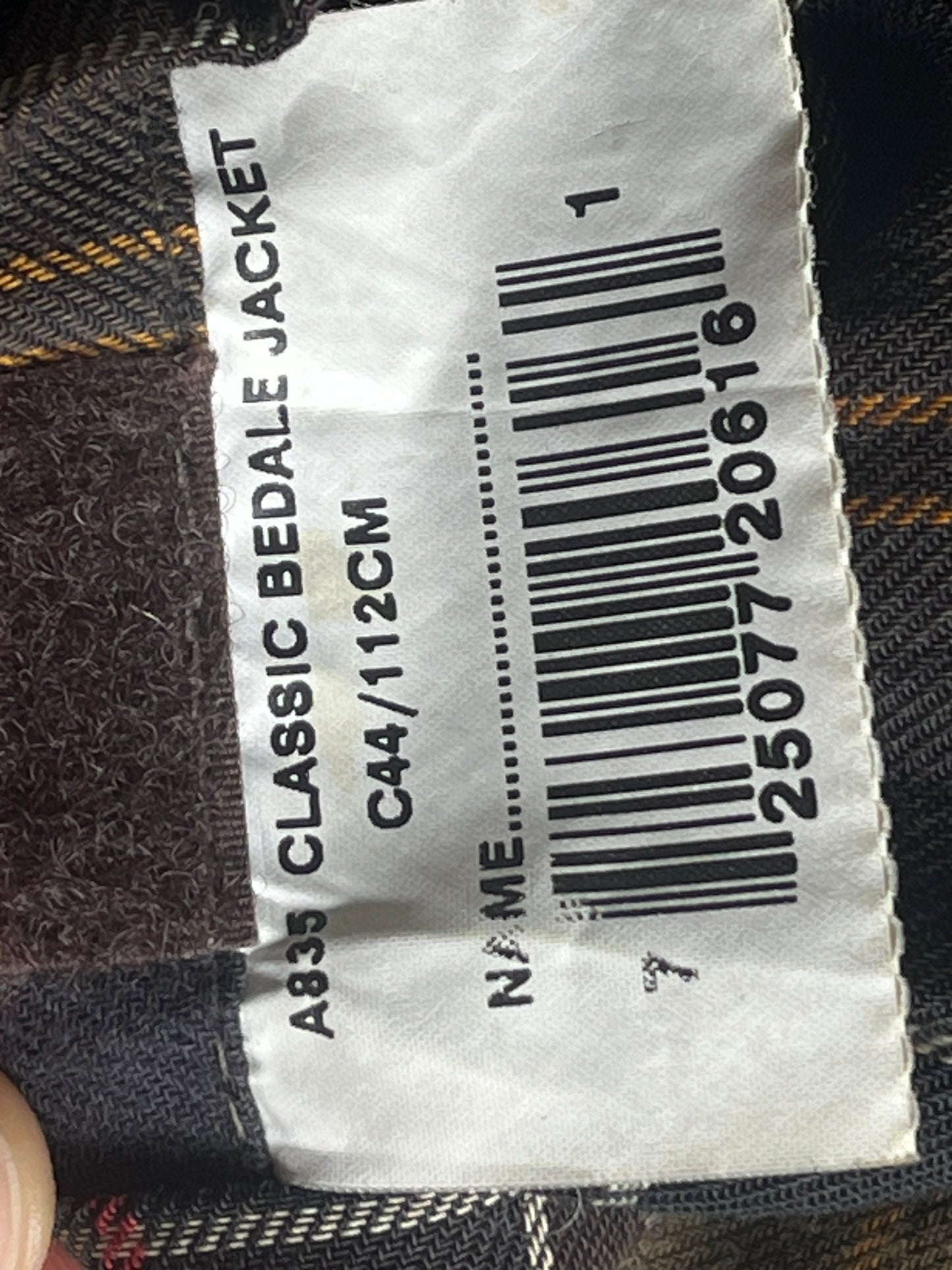 Barbour Bedale Classic C44 Olive Waxed Jacket – 2000 Vintage