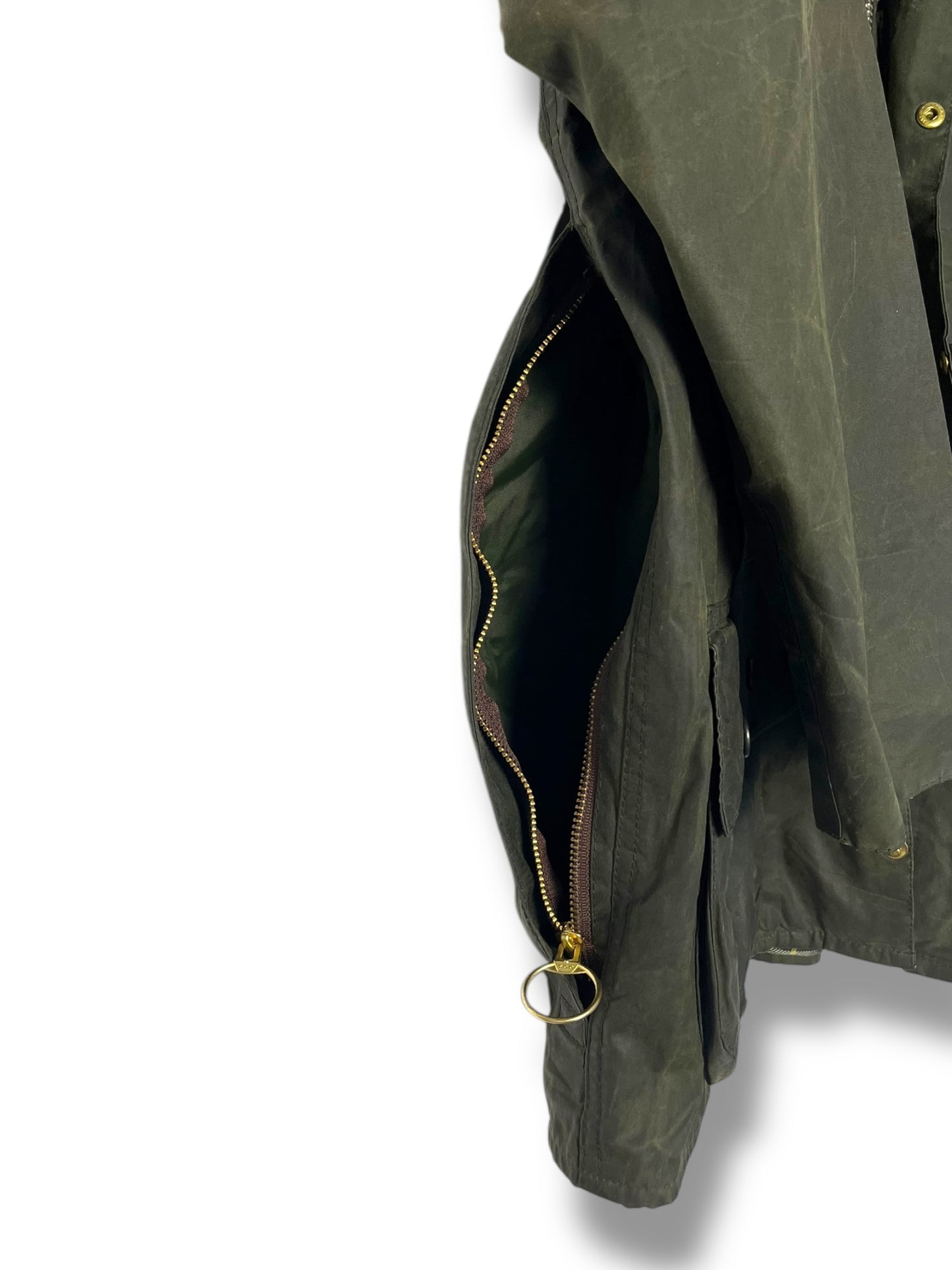 Barbour Beaufort Wax Jacket C42 Vintage Olive 1992