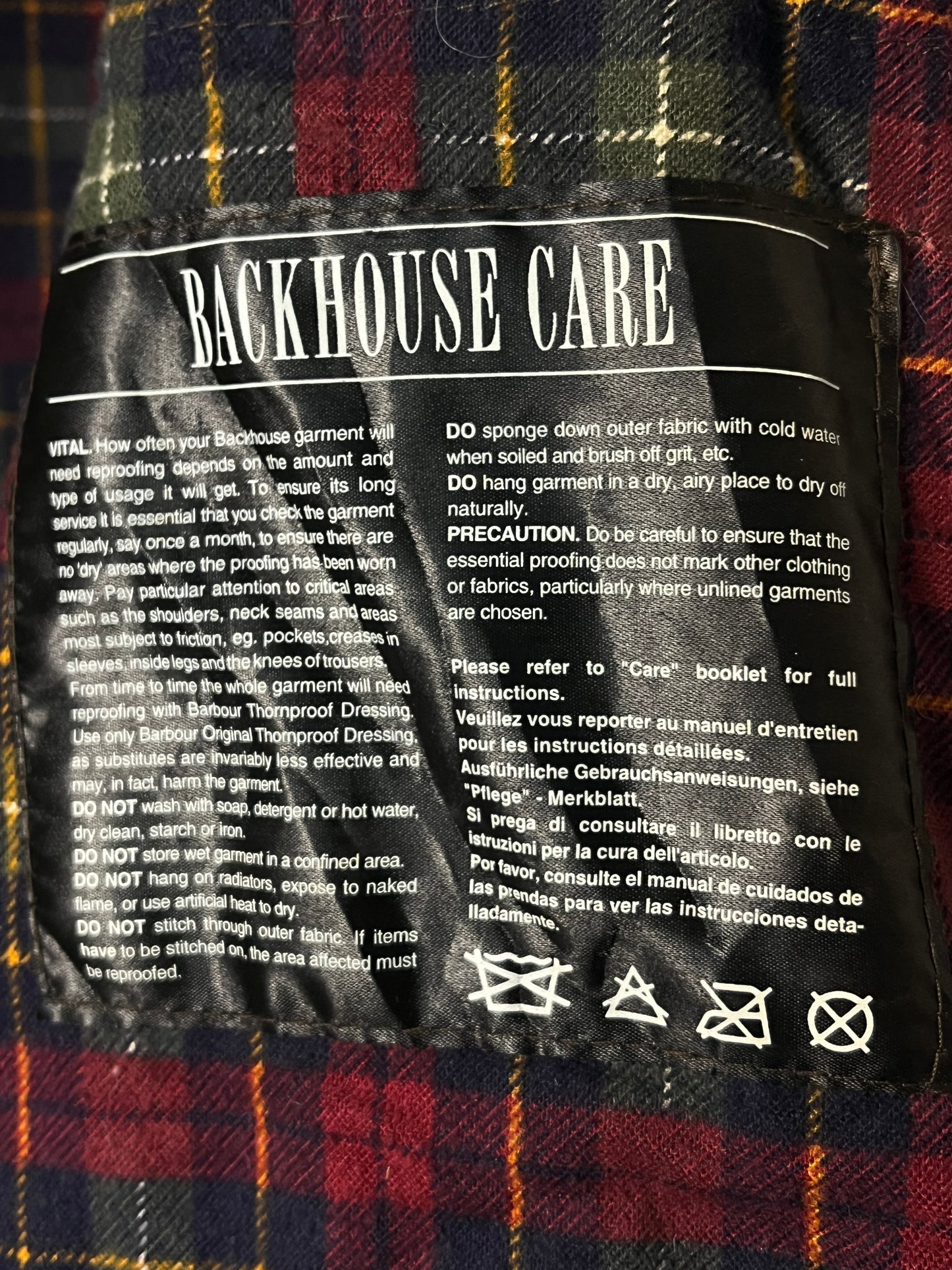 Barbour Backhouse Stockman Wax Coat Brown C46 90s Rare Long Coat