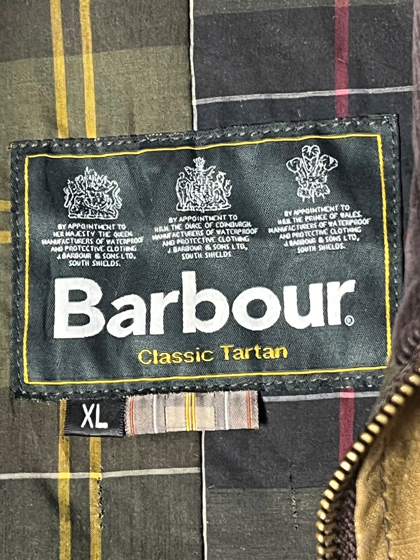 Barbour Nixol Wax Jacket – Mustard – Vintage – Fits L (Tagged XL)