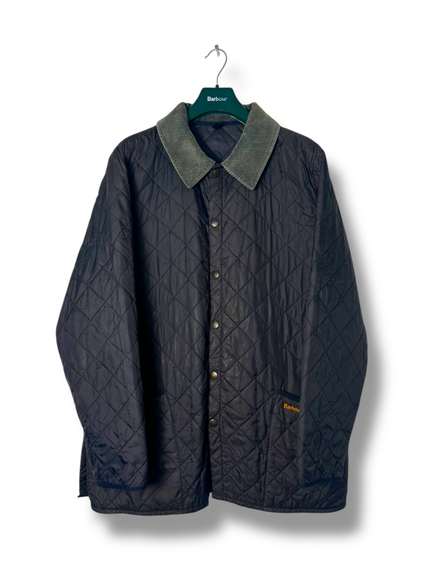 Barbour Liddesdale Quilted Jacket Navy XL Vintage