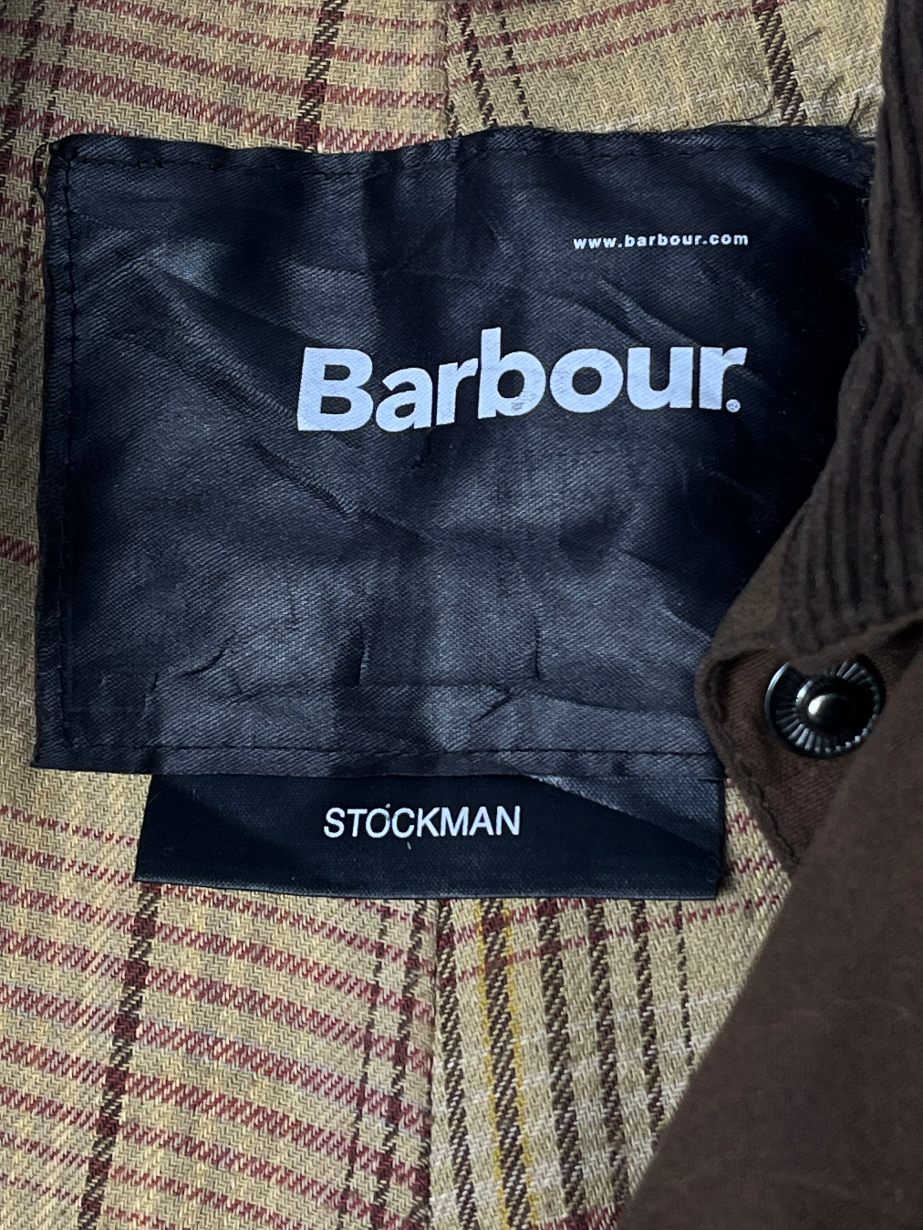Barbour Stockman Waxed Coat – Brown – Size S – Draps Barcelona