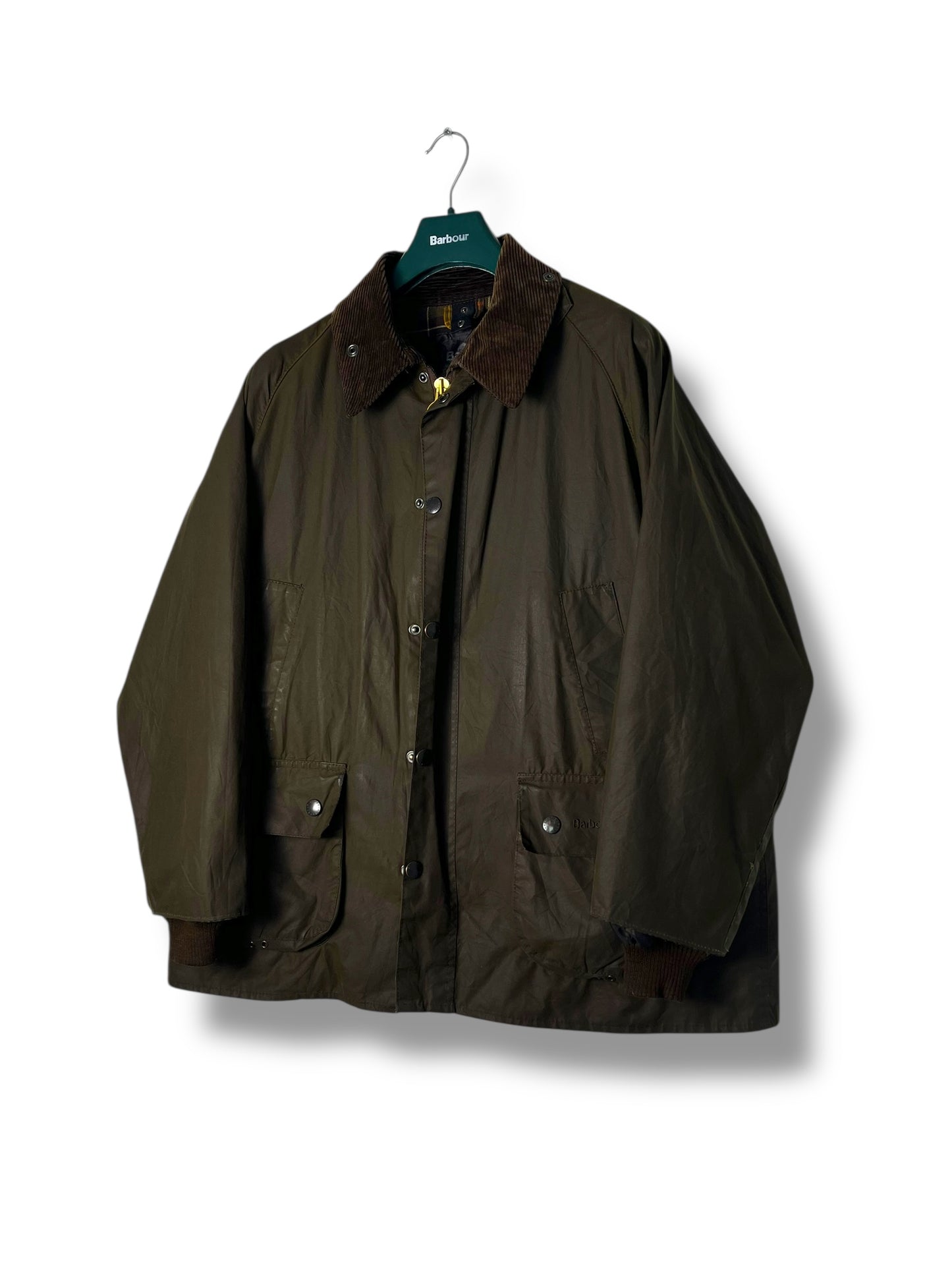 Barbour Bedale Classic C44 Olive Waxed Jacket – 2000 Vintage
