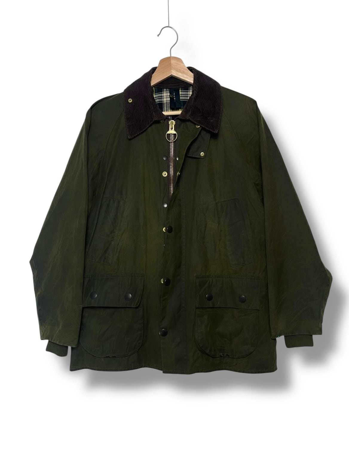 Barbour Bedale Wax Jacket – Sage Green – C36 (S) – 1990s