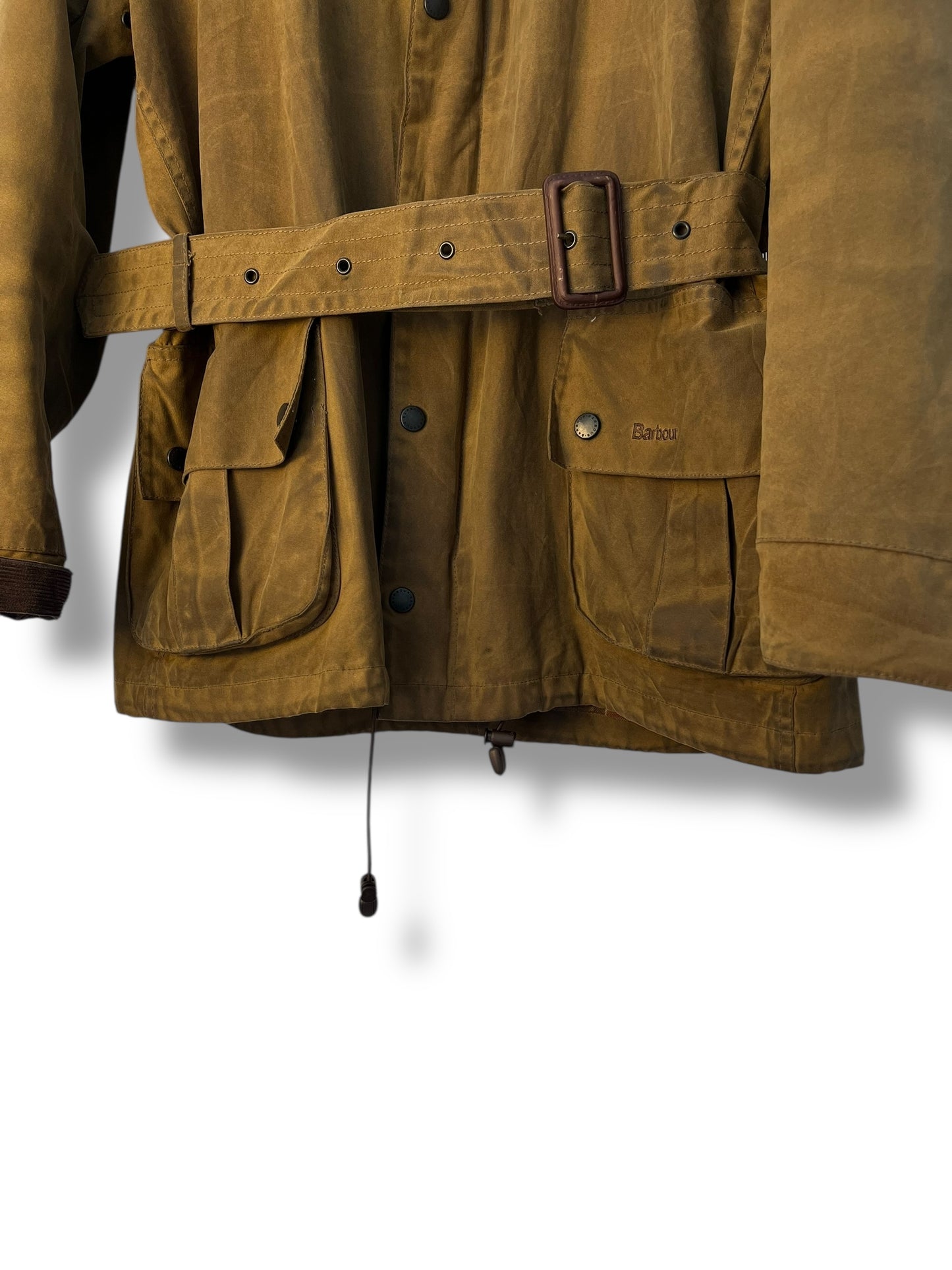 Barbour Ursula Wax Jacket Sandstone Vintage (2000s) – Size Medium