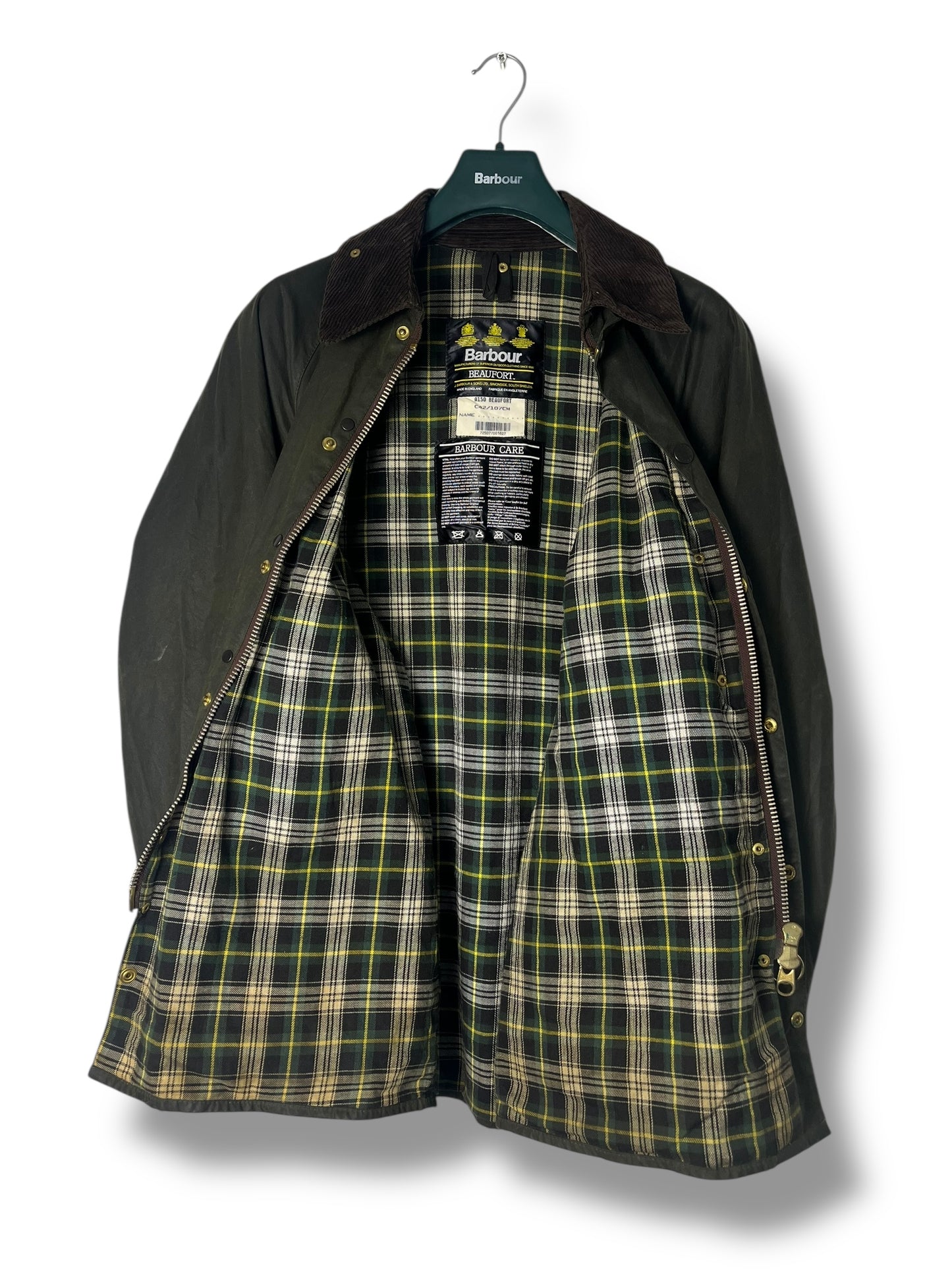 Barbour Beaufort Waxed Cotton Jacket – C42 – Sage Green (1992)