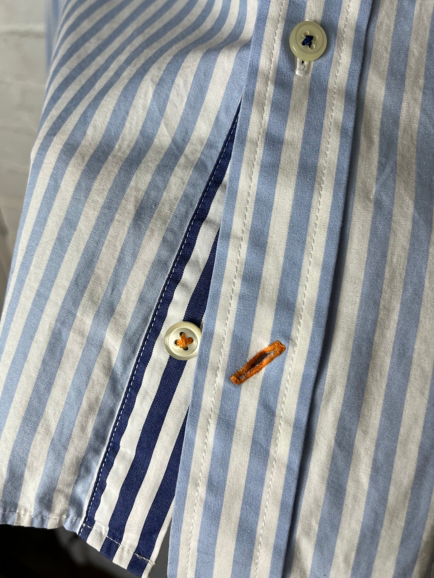 Tommy Hilfiger XXL Vintage Blue & White Striped Shirt