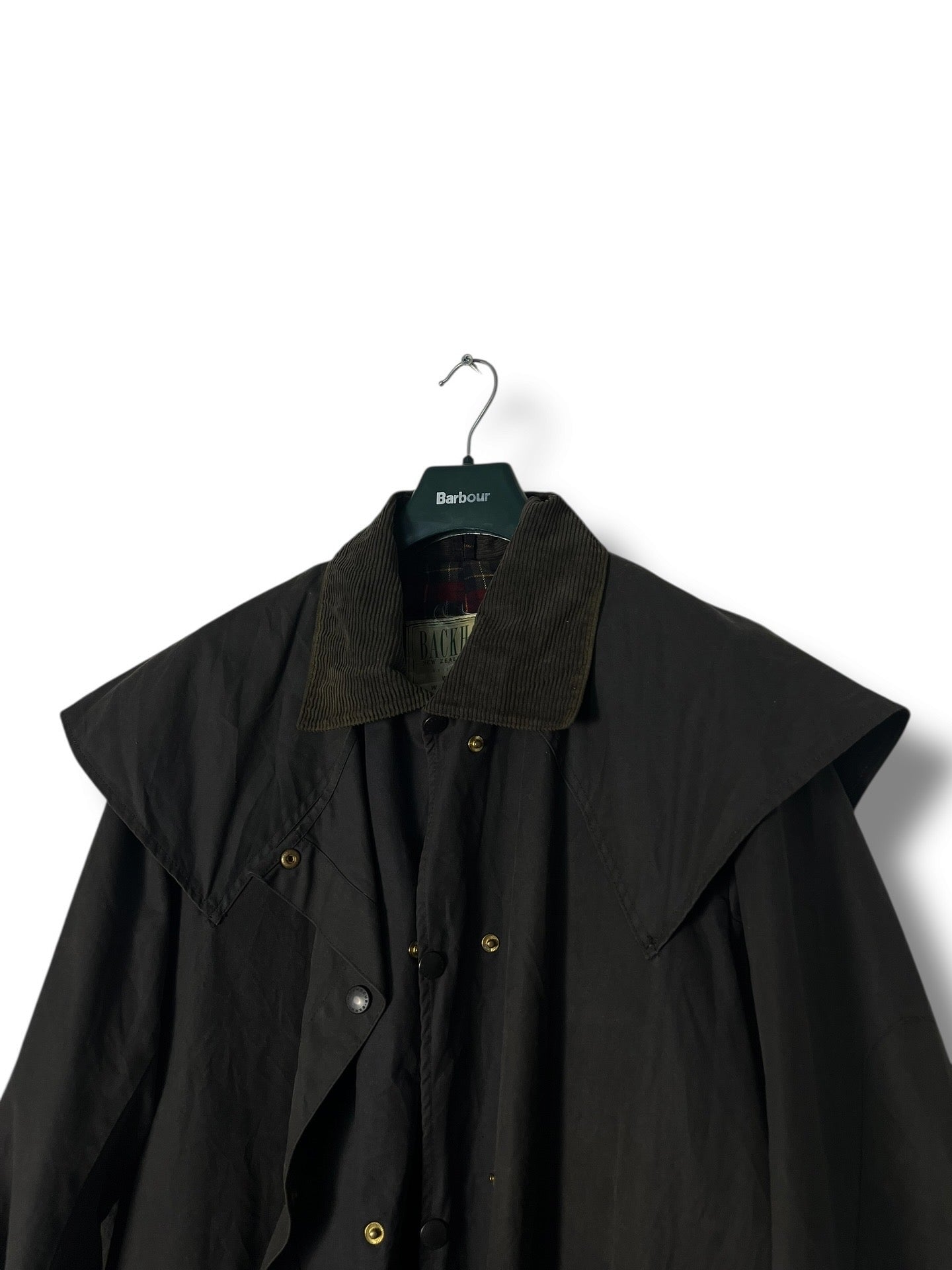 Barbour Backhouse C42 “Driza-Bone” Vintage Navy Raincoat (1990s)