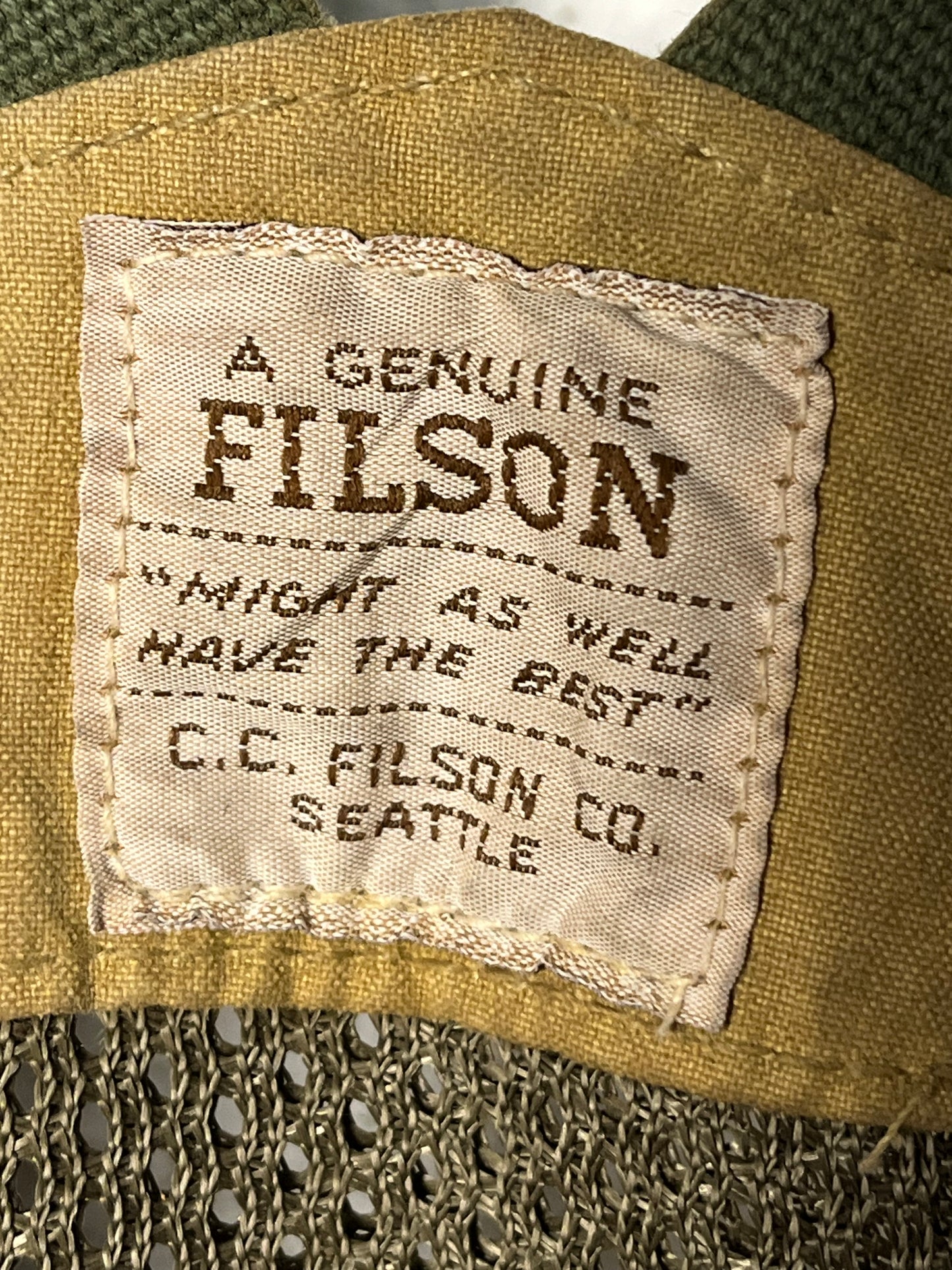 Filson Vintage Hunting Vest – Waxed Cotton – One Size