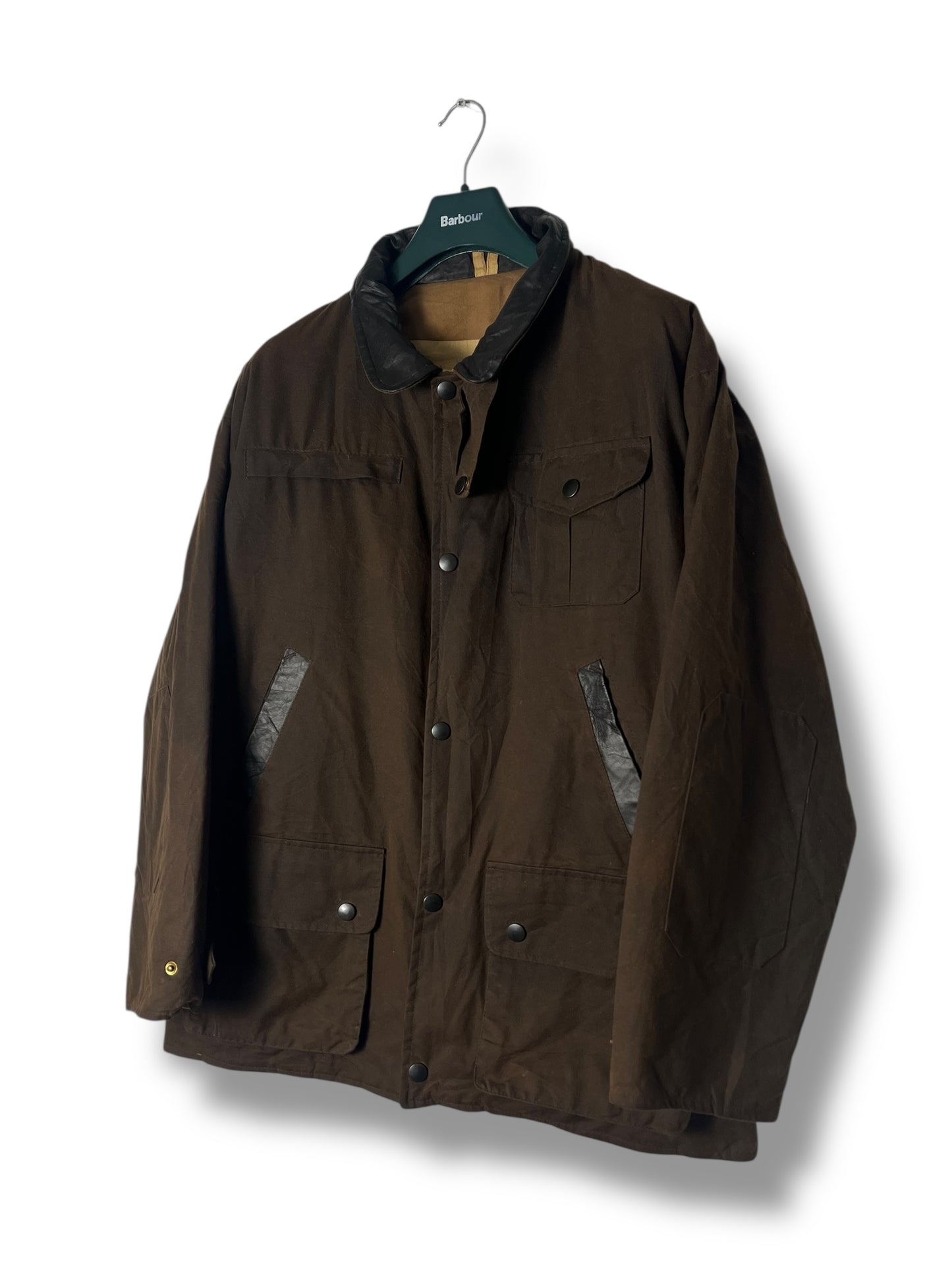 Backhouse Worker Waxed Cotton Jacket – XL – Brown