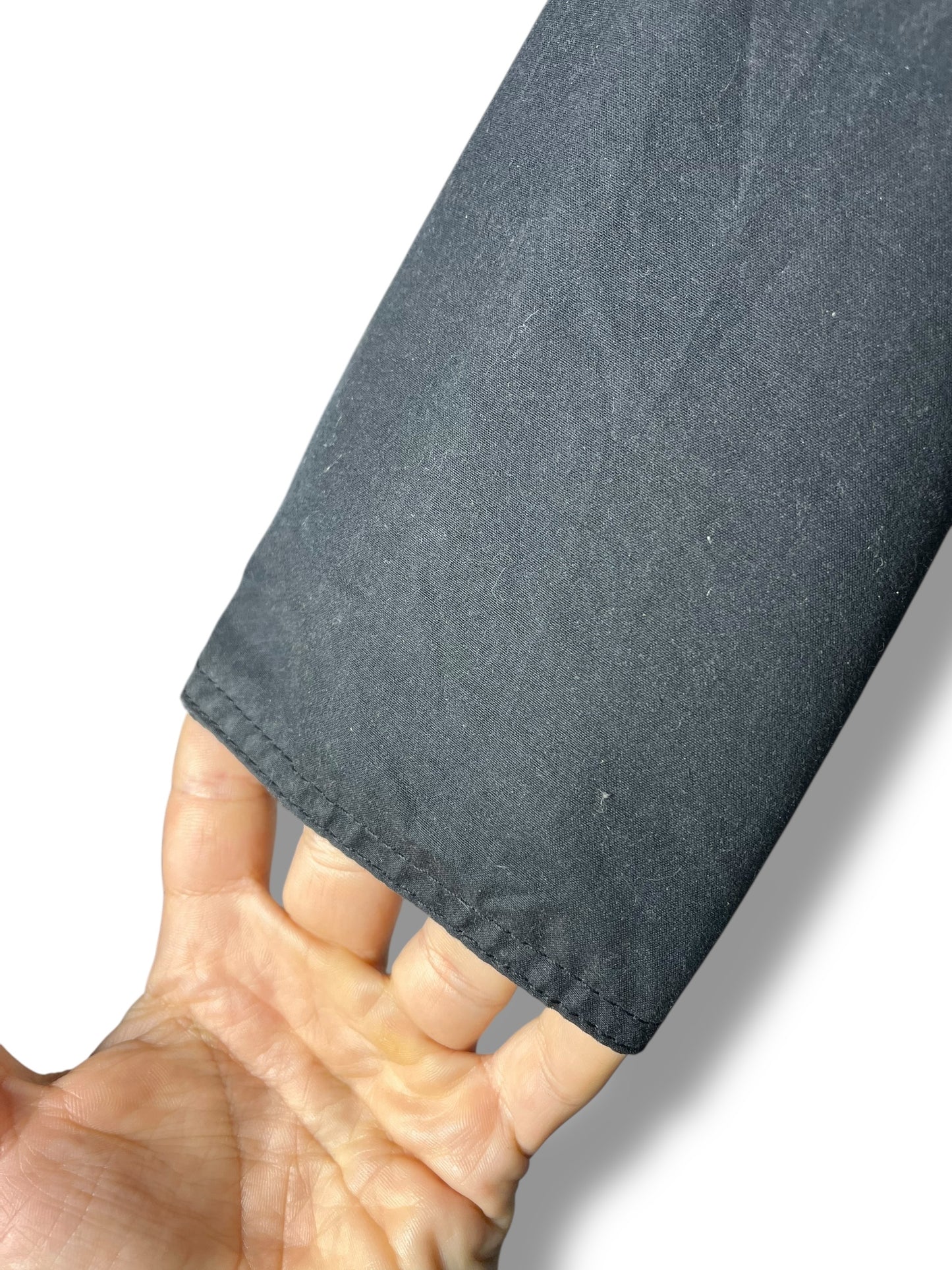 Barbour Aenium Wax Jacket – Navy Blue – UK 18 (Women)