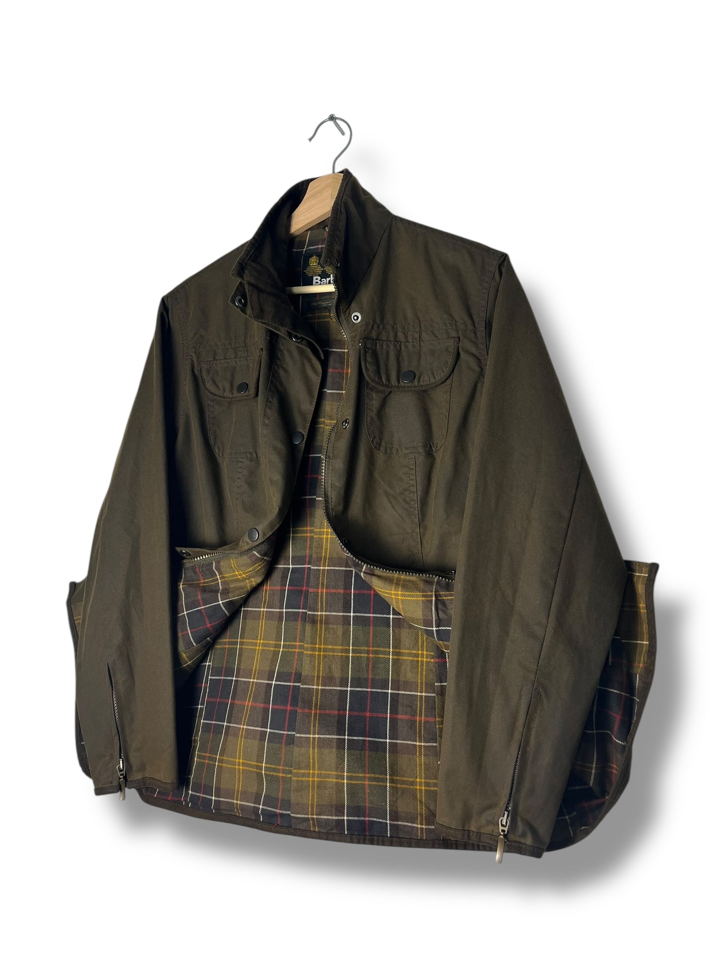 Barbour Utility Ladies UK14 Vintage Olive 2000s – Waxed Cotton Jacket