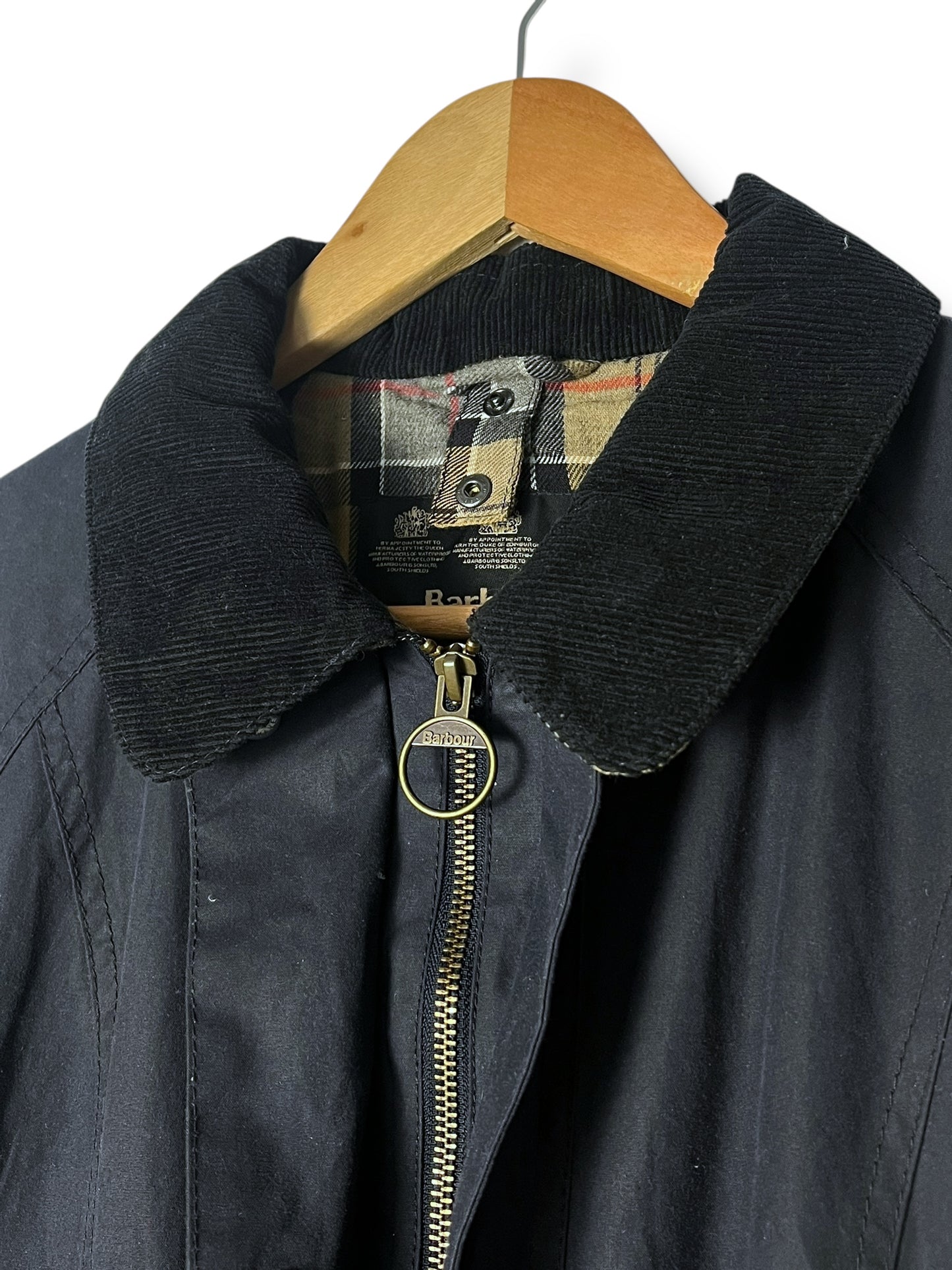 Barbour Beadnell Wax Jacket Navy XL UK16 (2016)