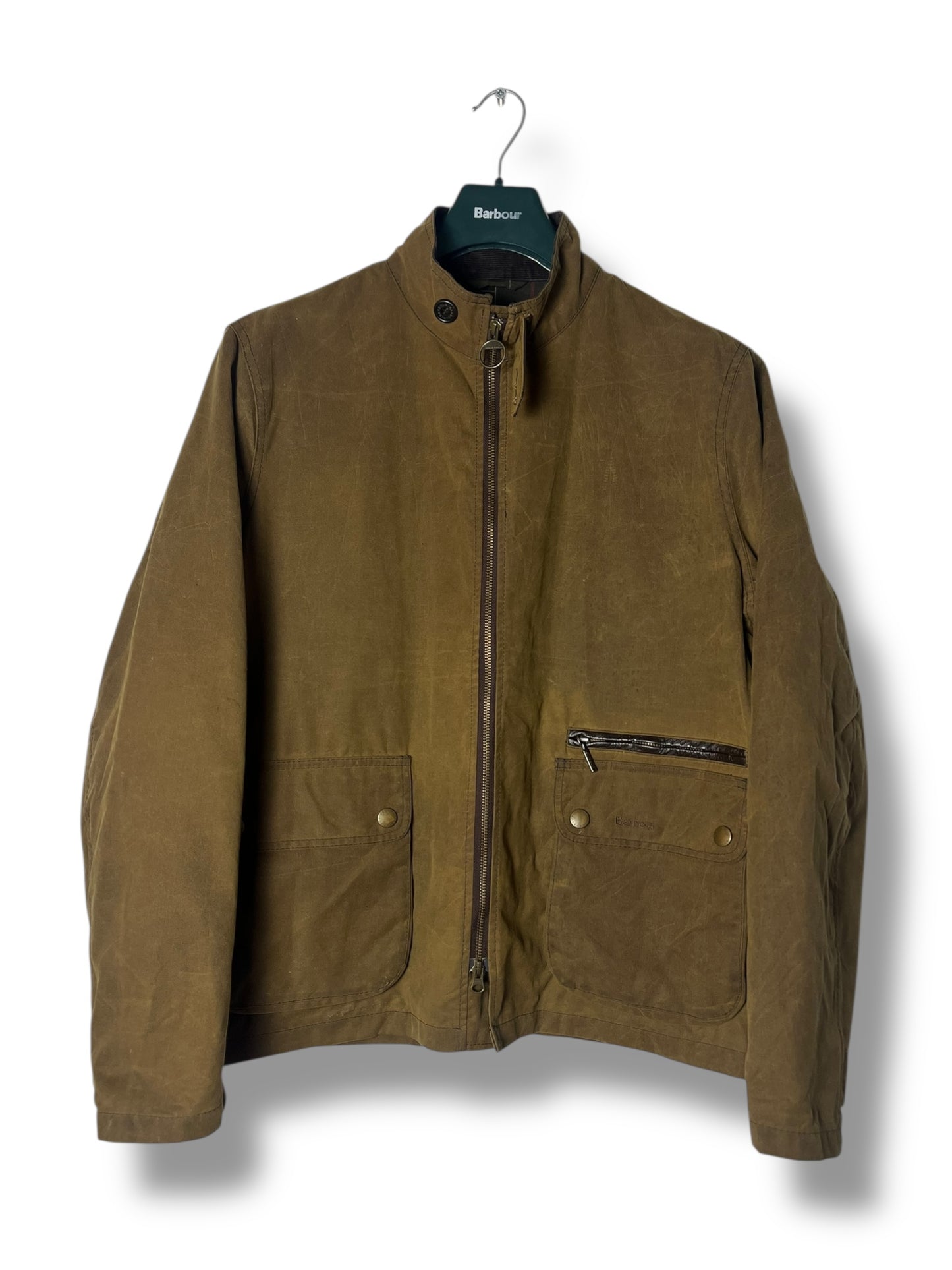 Barbour Nixol Wax Jacket – Mustard – Vintage – Fits L (Tagged XL)