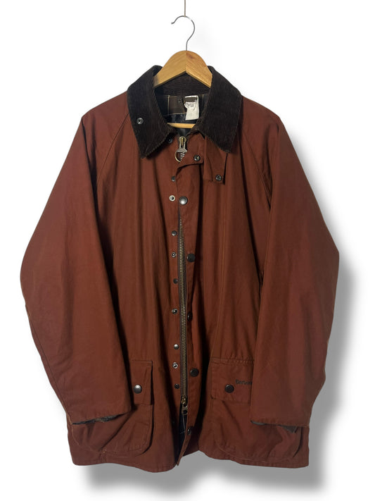 Rare Barbour Beaufort A831 Rust Wax Jacket C42 Large Made in England