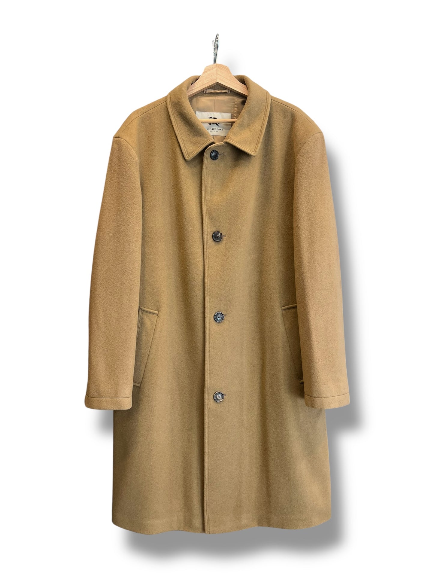 Burberry Loden Coat – Camel – Made in UK – L (Oversized Fit) Wool Cachemire