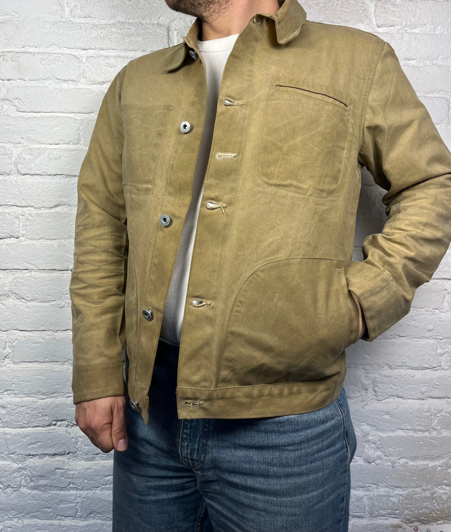 Rogue Territory (RGT) Waxed Overshirt – Sand – Size L (fits S)