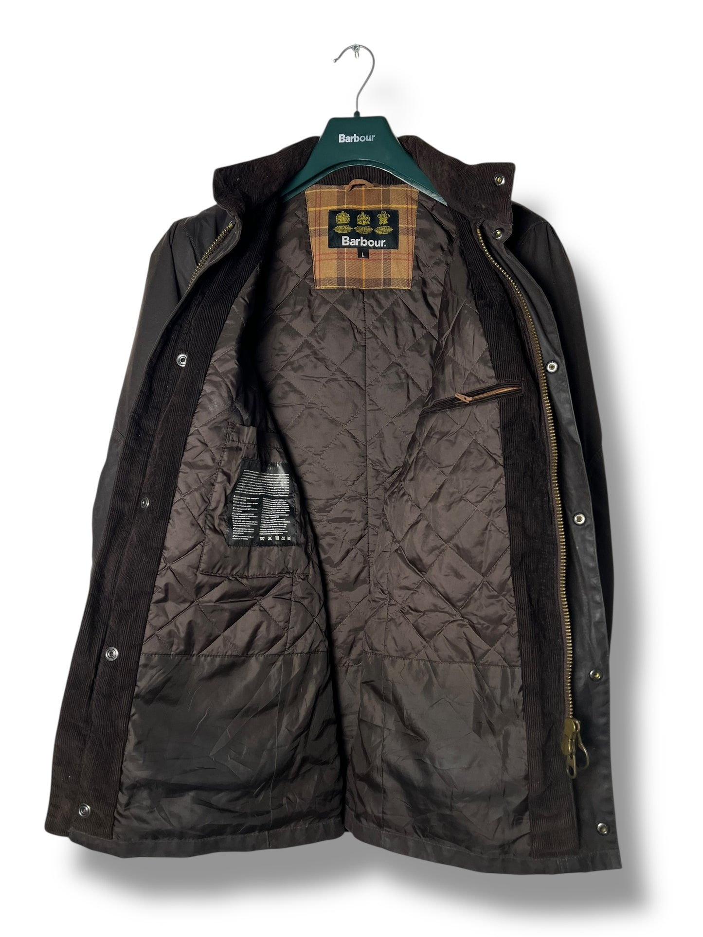 Barbour Corbridge Wax Jacket – Dark Brown – Size L