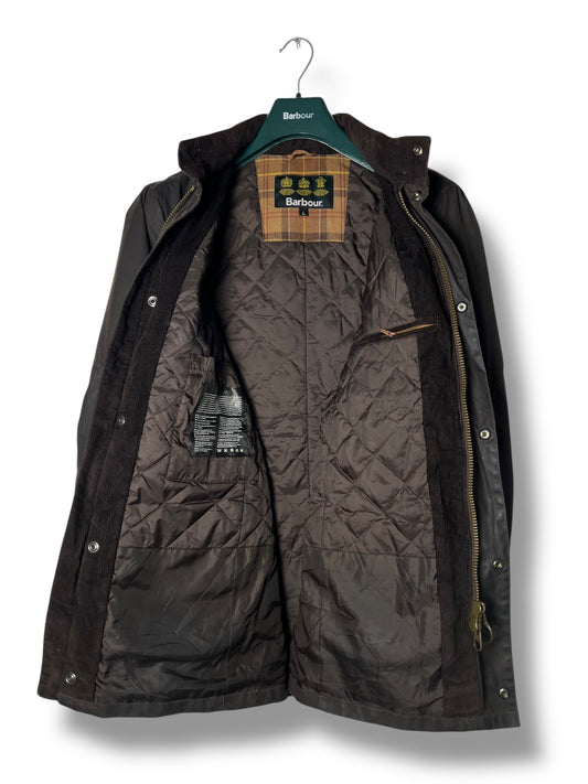 Barbour Corbridge Wax Jacket – Dark Brown – Size L