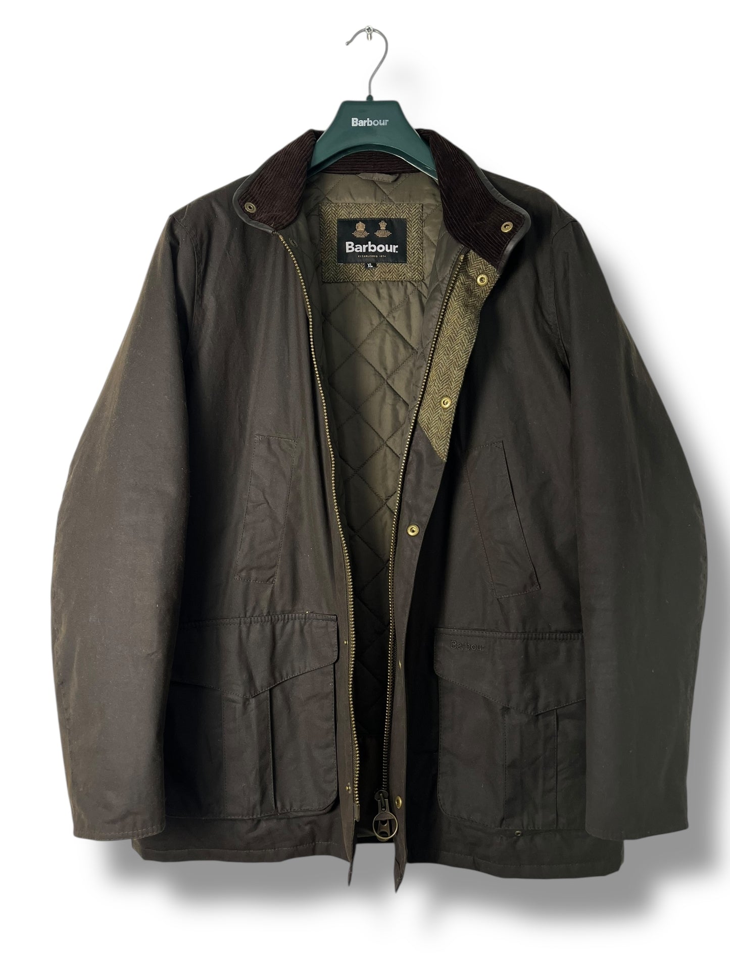Barbour Hereford Wax Jacket – Olive – XL (2022) – Selected by DRAPS