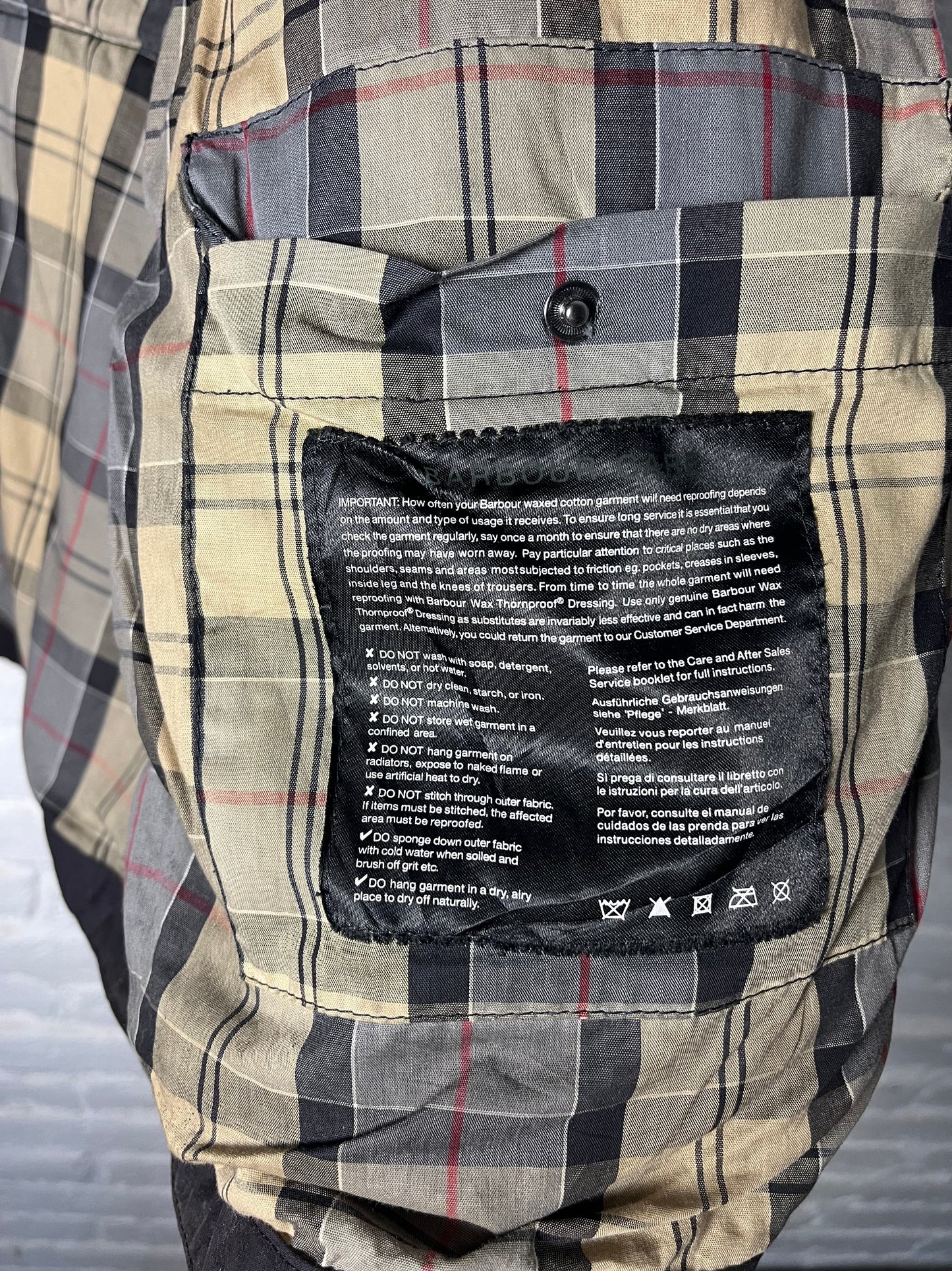 Kenmore Wax Jacket – Navy Blue – Size XXL – 100% Waxed Cotton