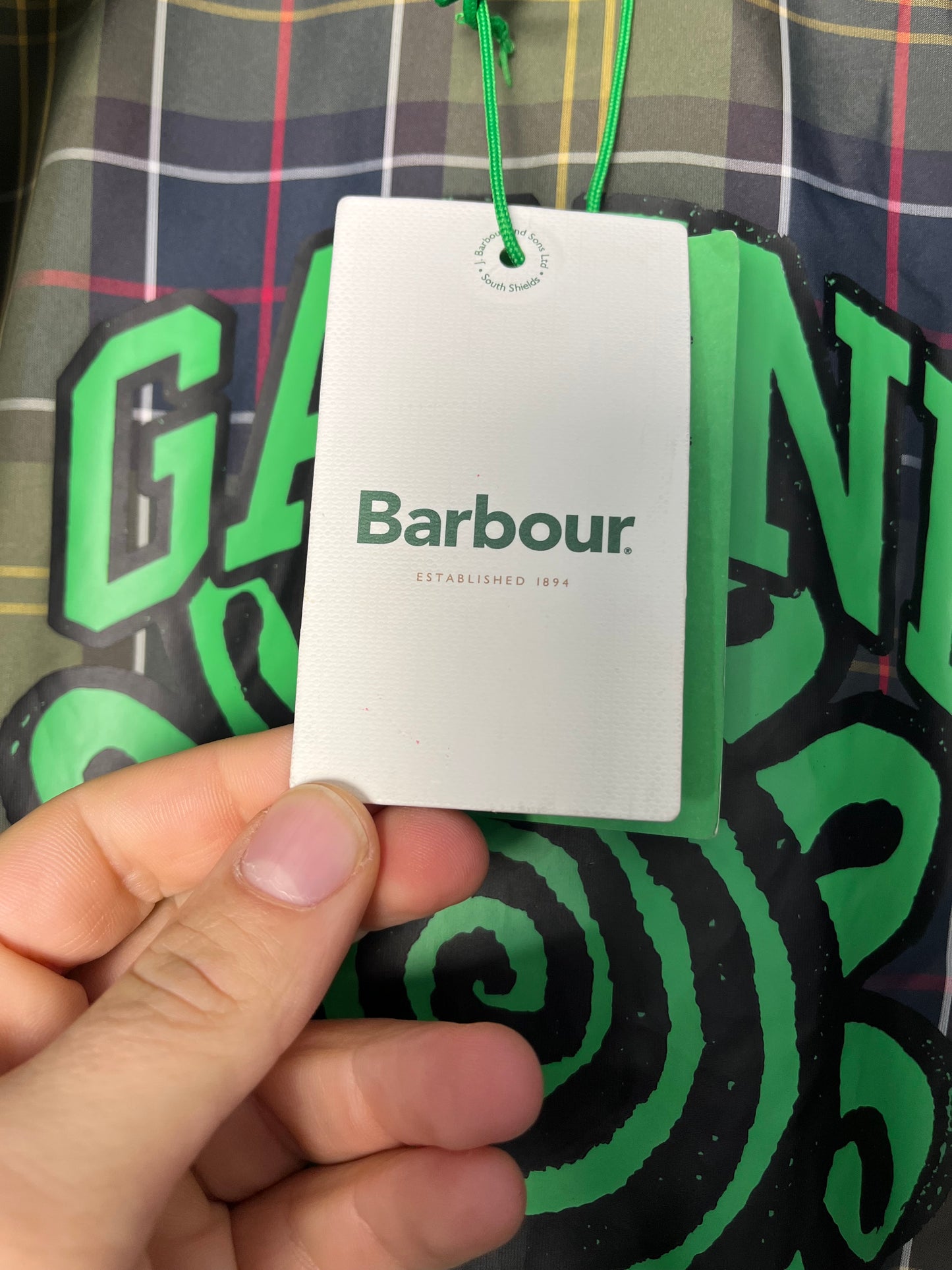 Lady Barbour x GANNI Quilted Burghley Coat – Olive – UK12