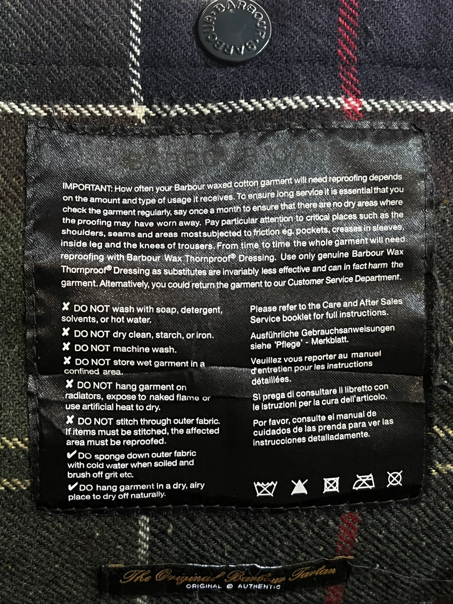 Barbour Kiltland Jacket – XL – Vintage Navy