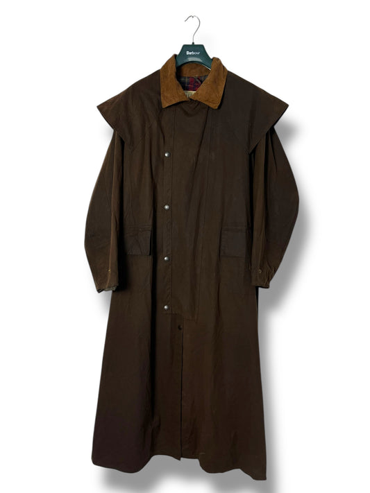 Backhouse Riding Coat – “Driza-Bone Style” – Dark Brown – Large (1990s)