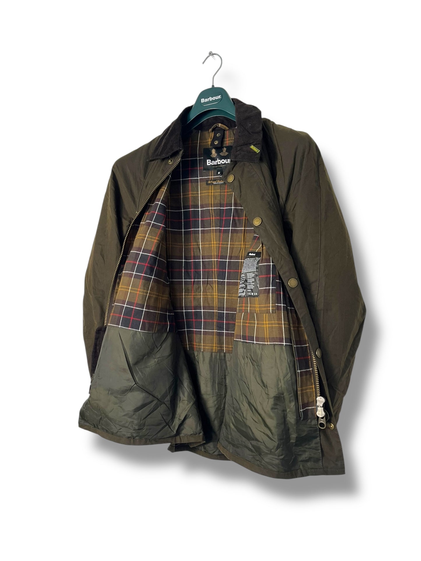 Barbour Ashby Wax Jacket – Dark Olive (Medium)