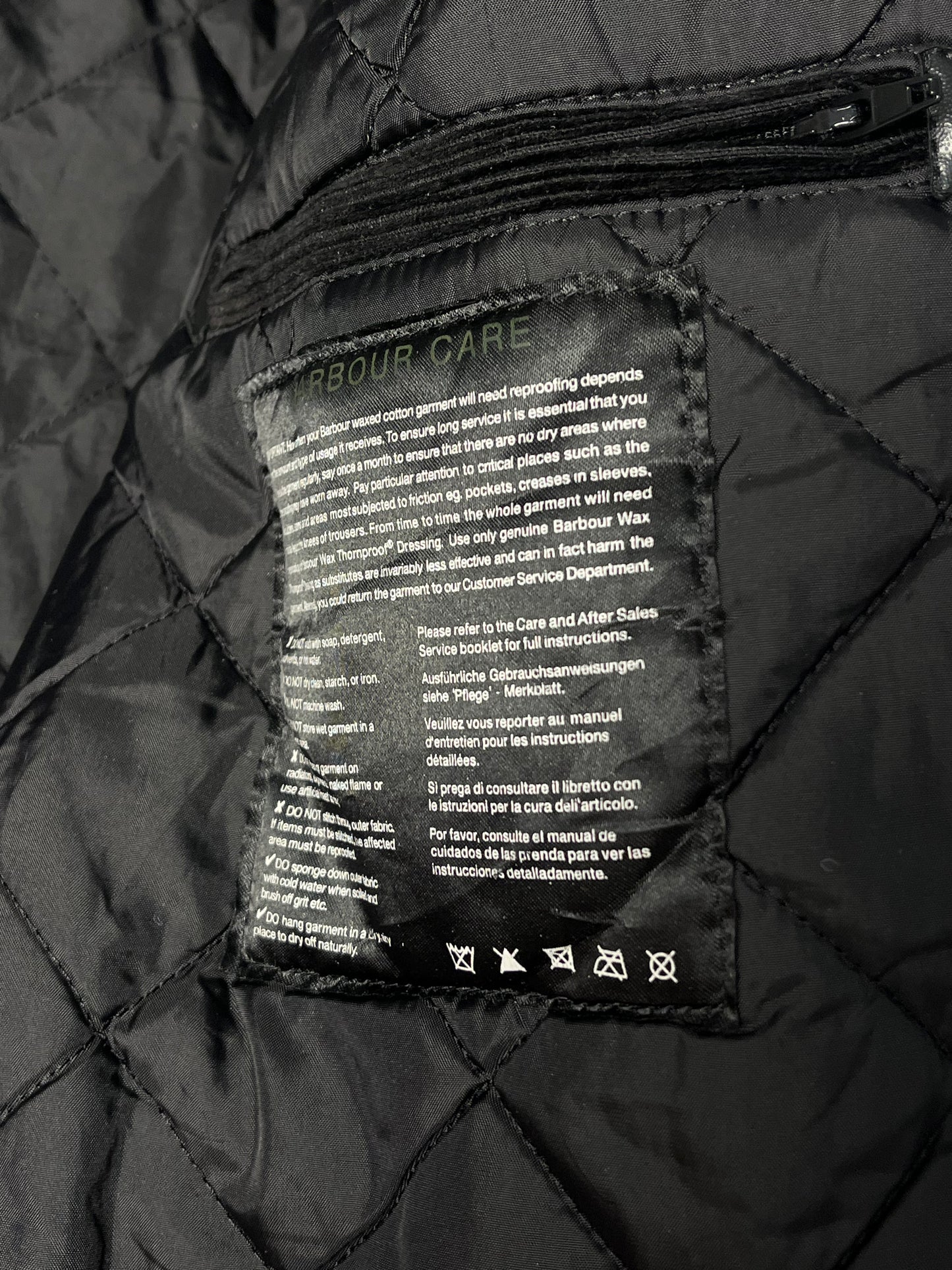 Barbour International Duke Jacket – Black – Size XXL