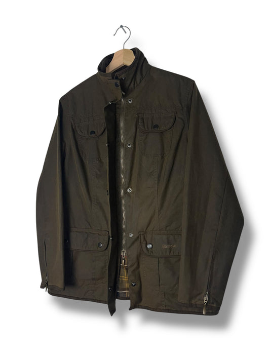 Barbour Utility Ladies UK14 Vintage Olive 2000s – Waxed Cotton Jacket