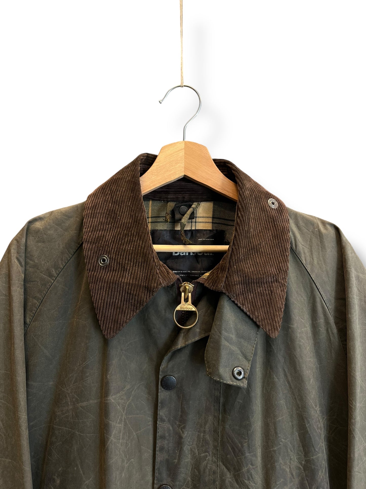 Barbour Beaufort C44 Sage Green 2000 Waxed Jacket Made England