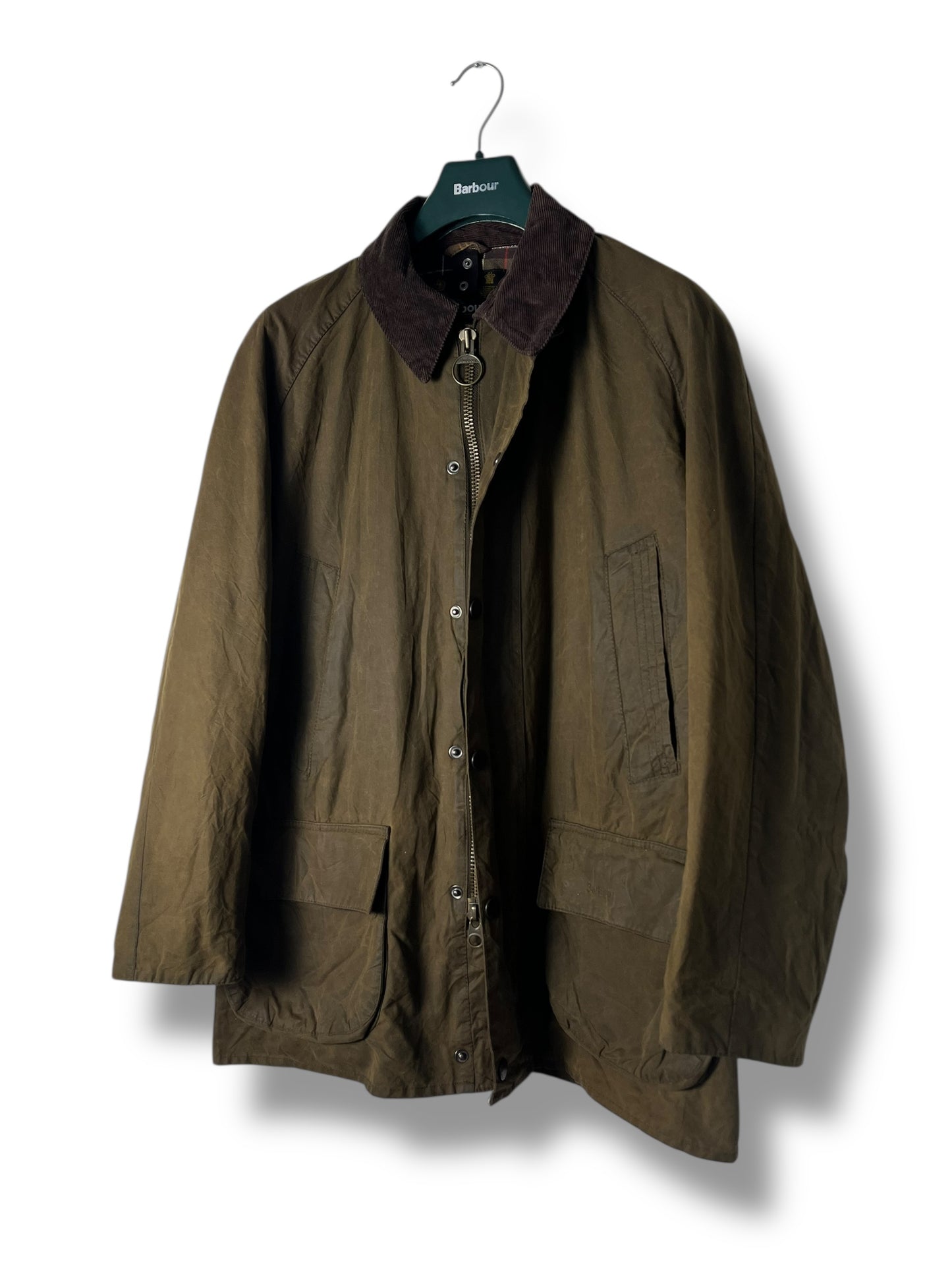 Barbour Bristol Jacket Wax Jacket – Olive – Size L