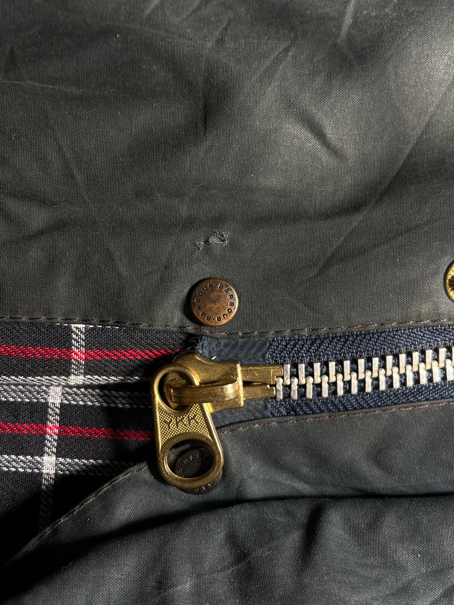 Barbour Beaufort Jacket C42 Navy Vintage 2000 (with Hood)