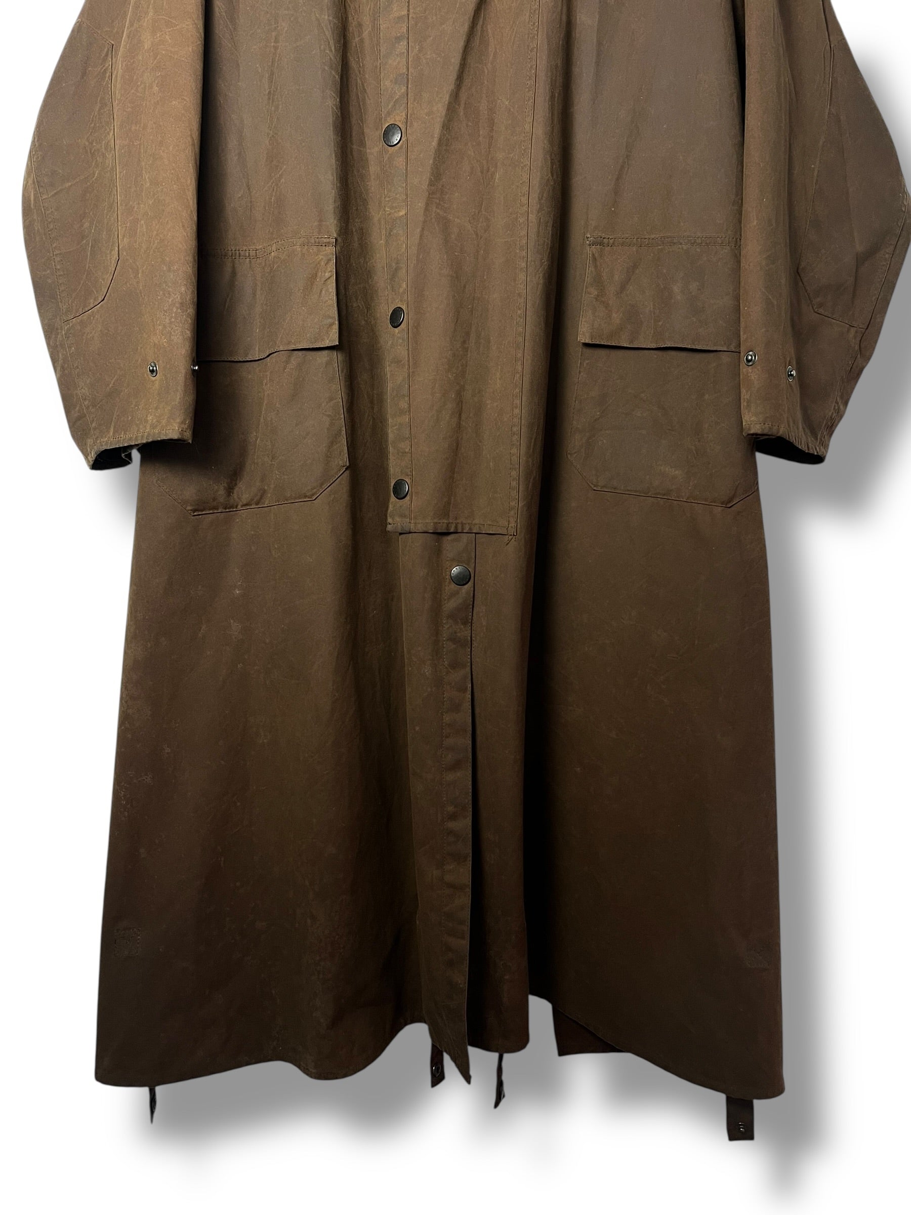 Barbour Stockman Waxed Coat – Brown – Size S – Draps Barcelona
