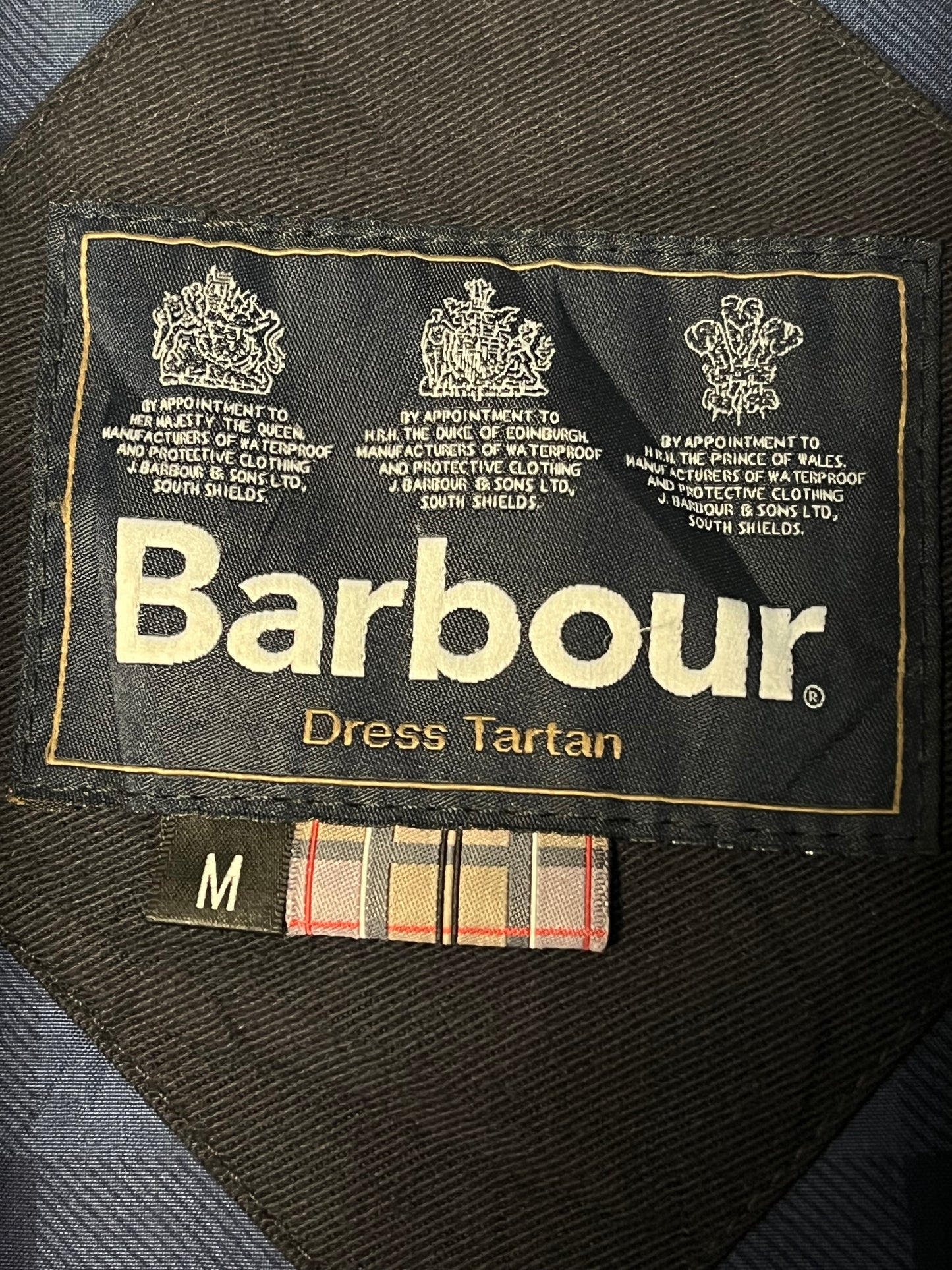 Barbour Bauley M Vintage Blu Navy Wax Blazer