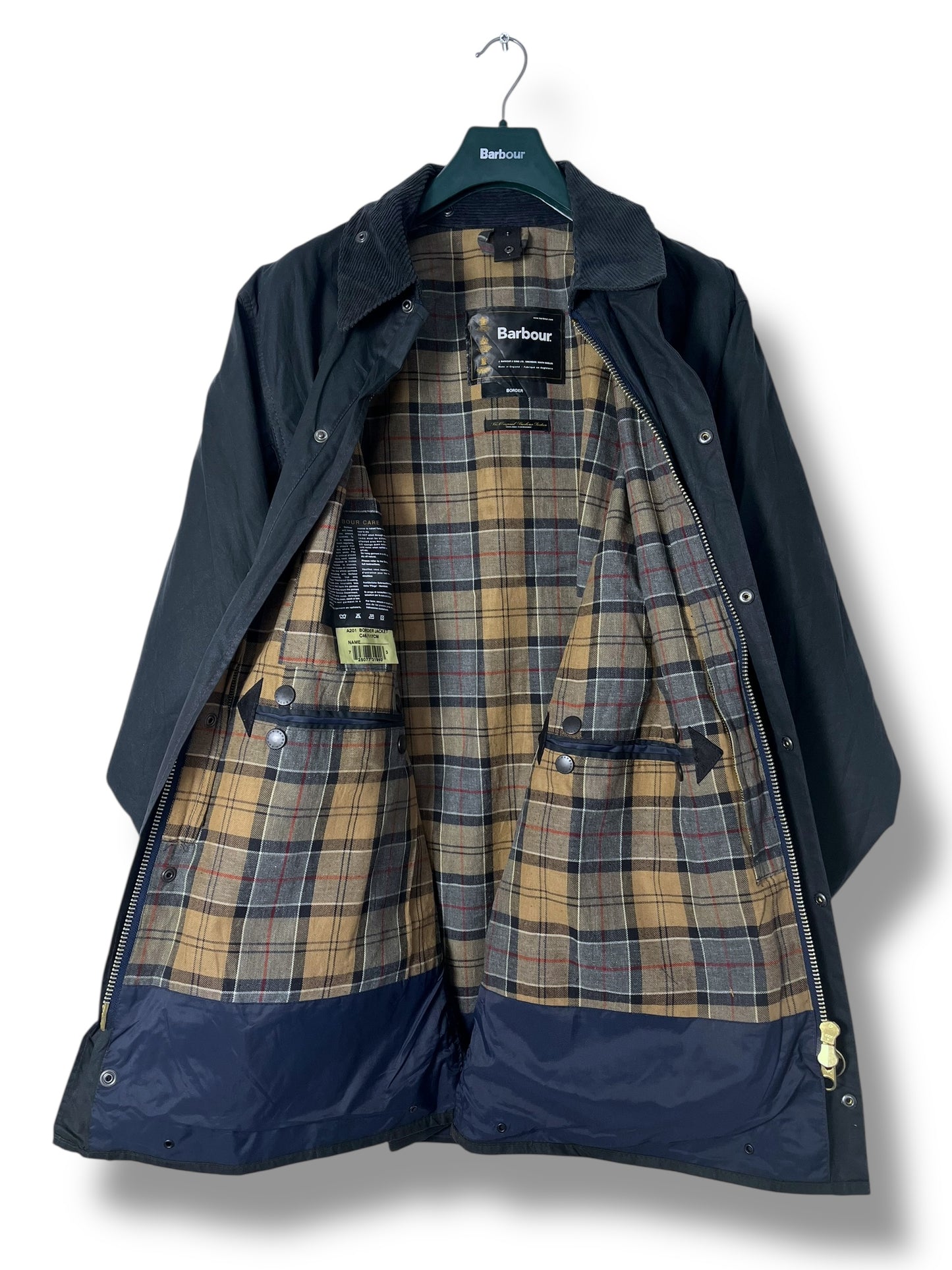 Barbour Border Jacket – Navy – C46 / 117cm
