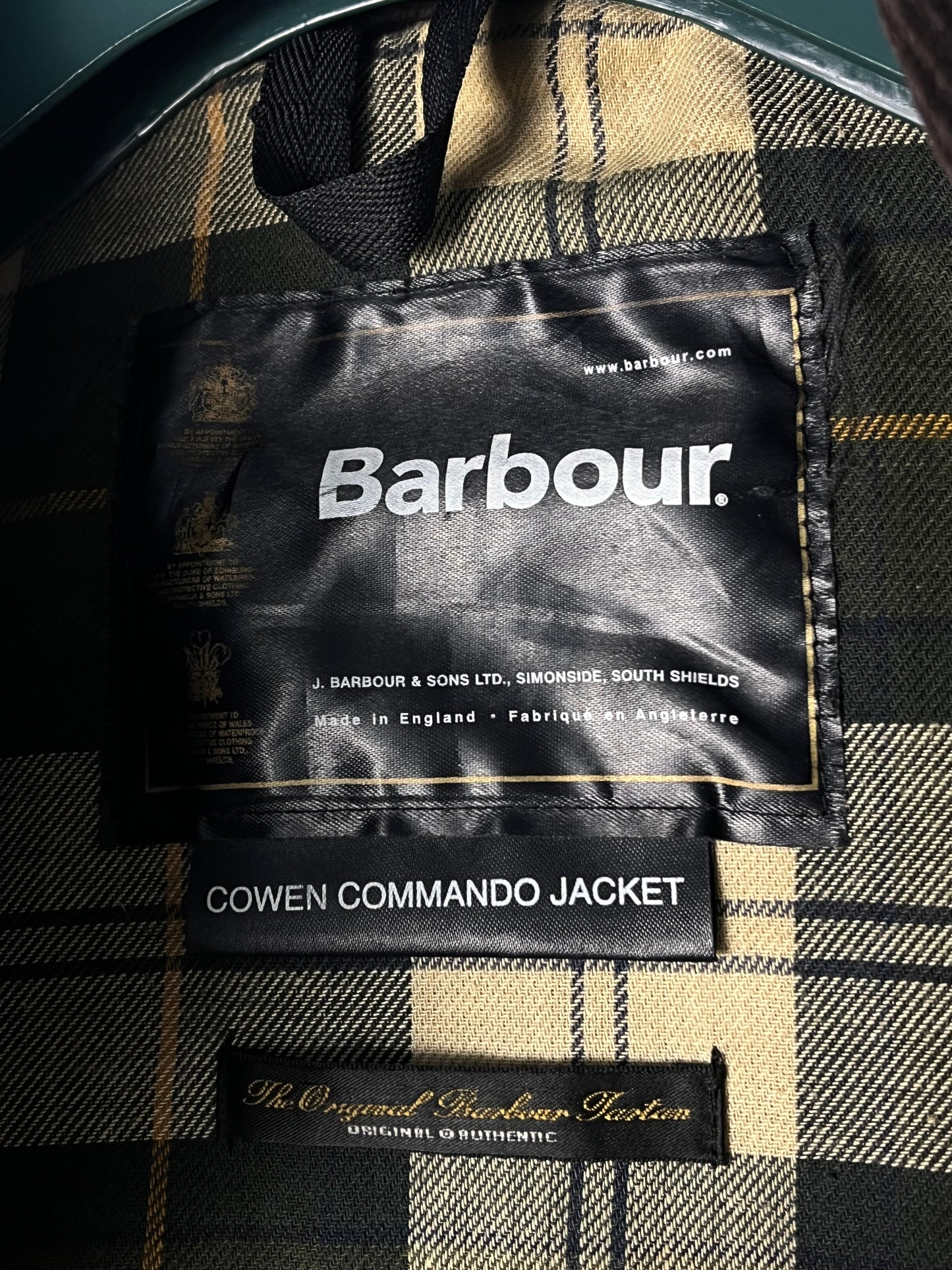 Rare Barbour Cowen Commando Jacket – Olive Brown – C46 XXL