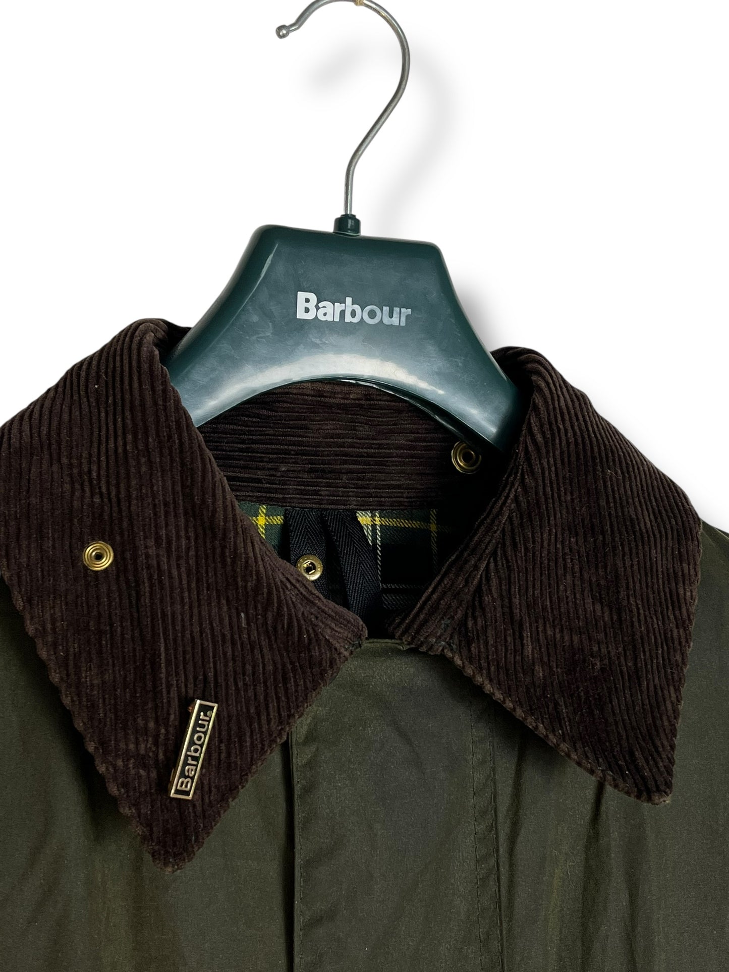 Barbour Border A200 Wax Jacket Sage Green C44 XL Vintage 2000 Made in England