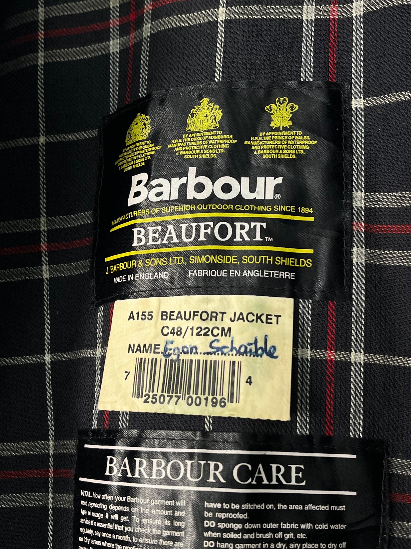 Barbour Beaufort Wax Jacket C48 – Navy (2000s)
