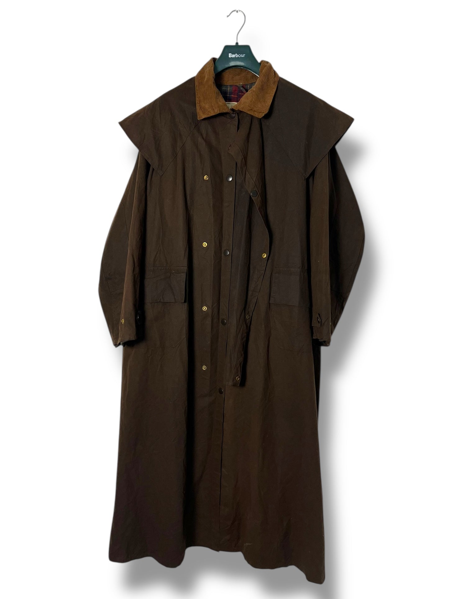 Backhouse Riding Coat – “Driza-Bone Style” – Dark Brown – Large (1990s)