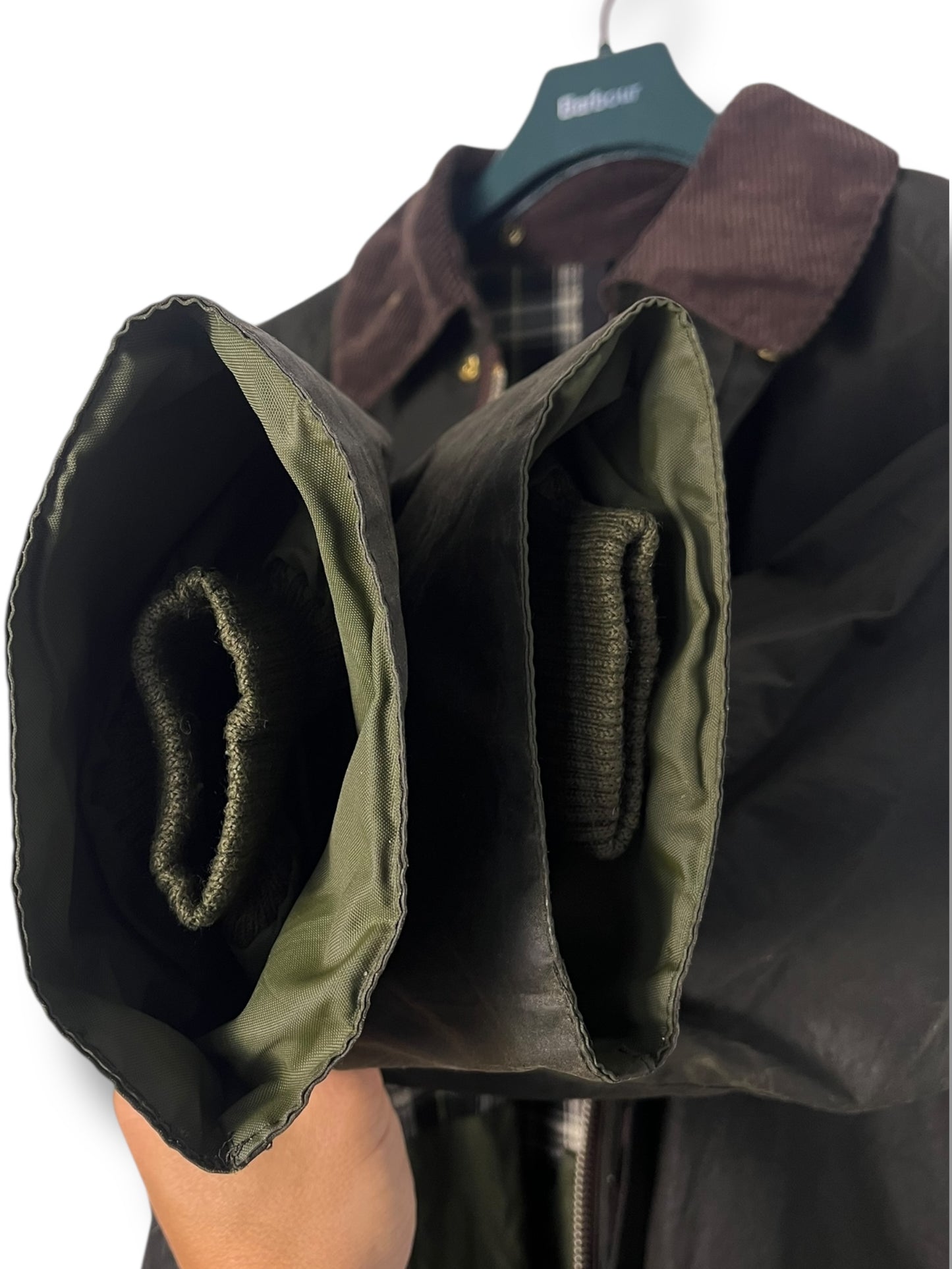 Barbour Burghley Coat C44 Sage – Rare Vintage 1994
