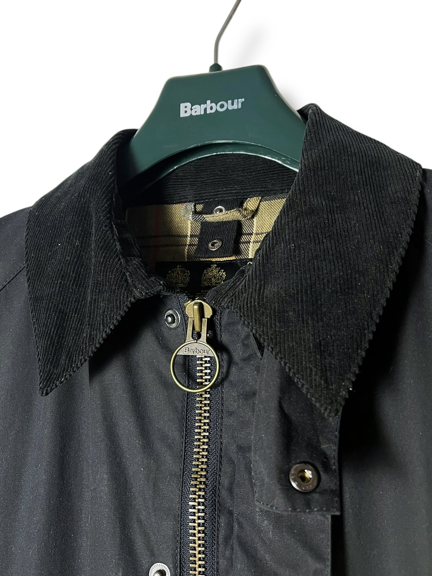 Barbour Ashby Wax Jacket –  Navy – Size L - Selected by Draps