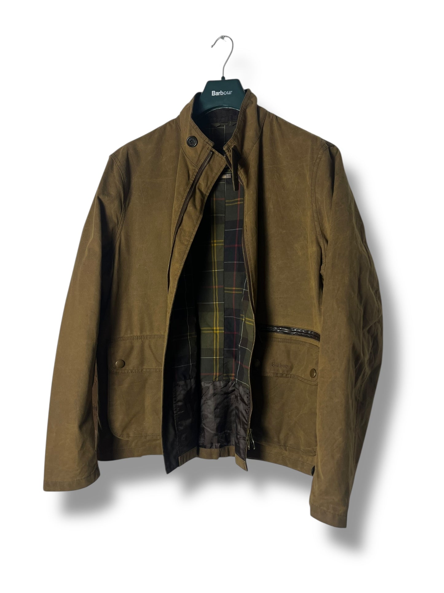 Barbour Nixol Wax Jacket – Mustard – Vintage – Fits L (Tagged XL)