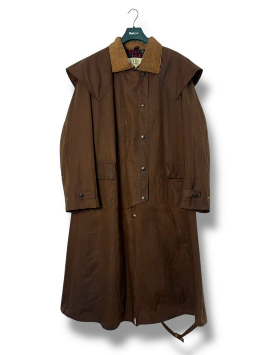 Barbour x Backhouse Waxed Raincoat – Brown – XL – 1990s - Selected by DRAPS
