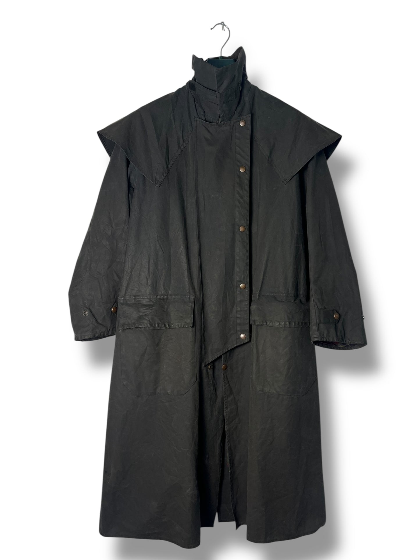 Barbour Backhouse Vintage Navy Raincoat C34 – 1990s Drizabone